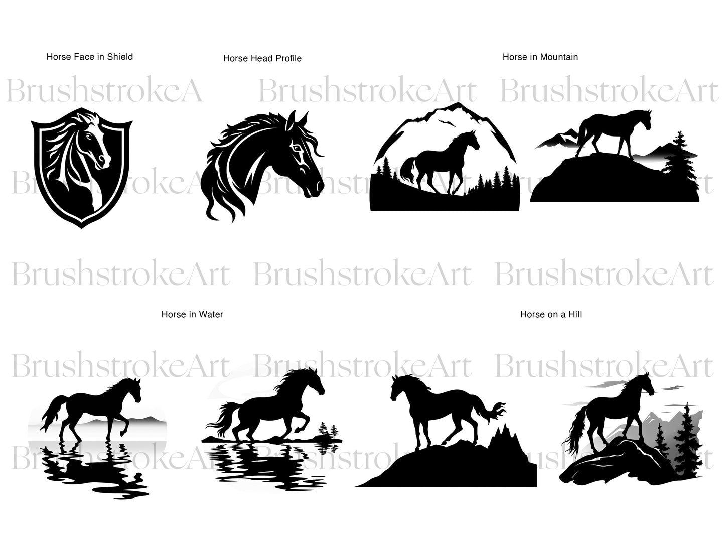 Horse Silhouette Clipart, Rodeo, Horse PNG, Running Horse