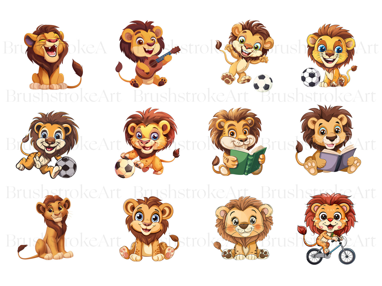 Baby Lion Clipart