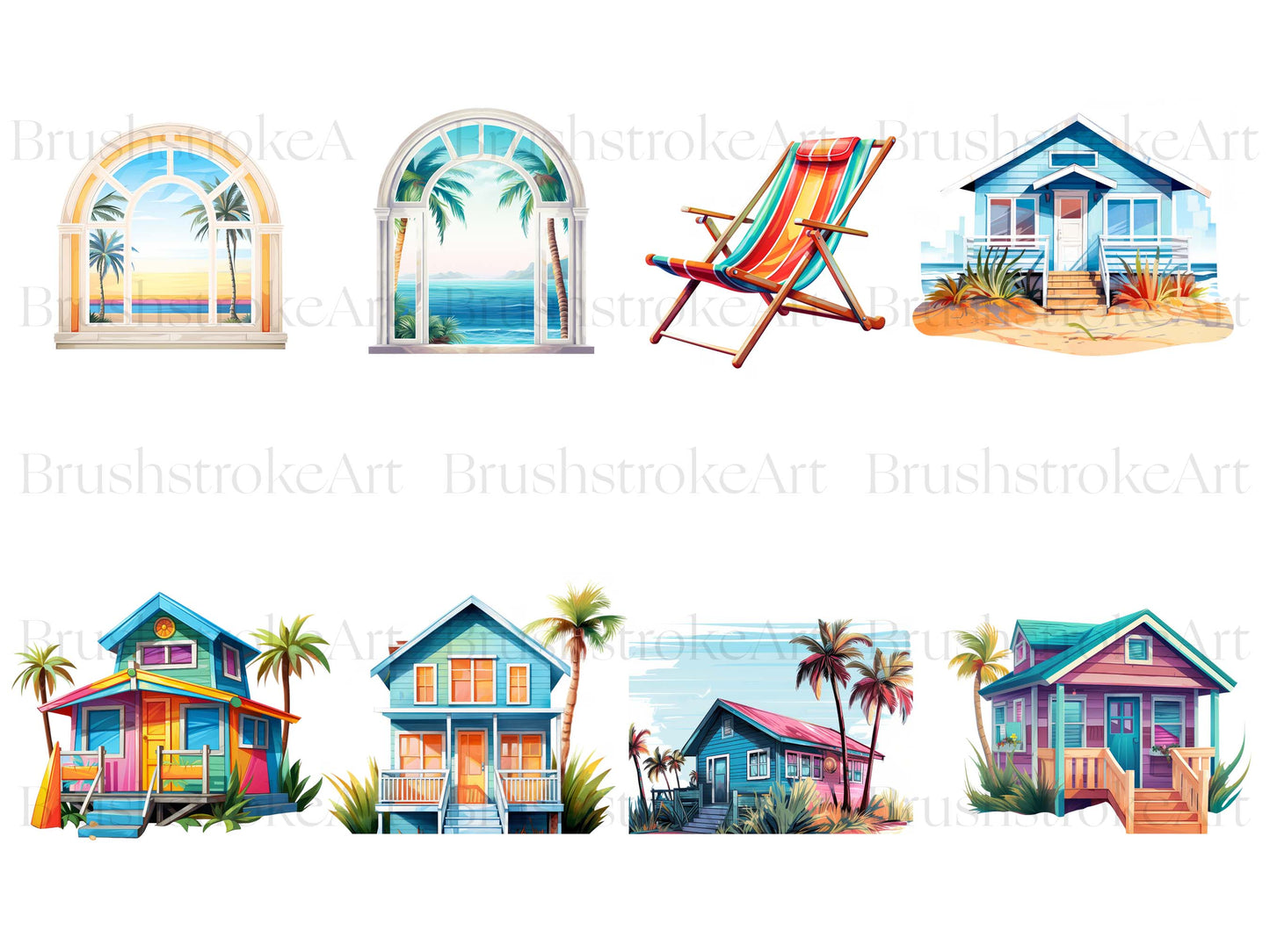 Beach Hut Clipart