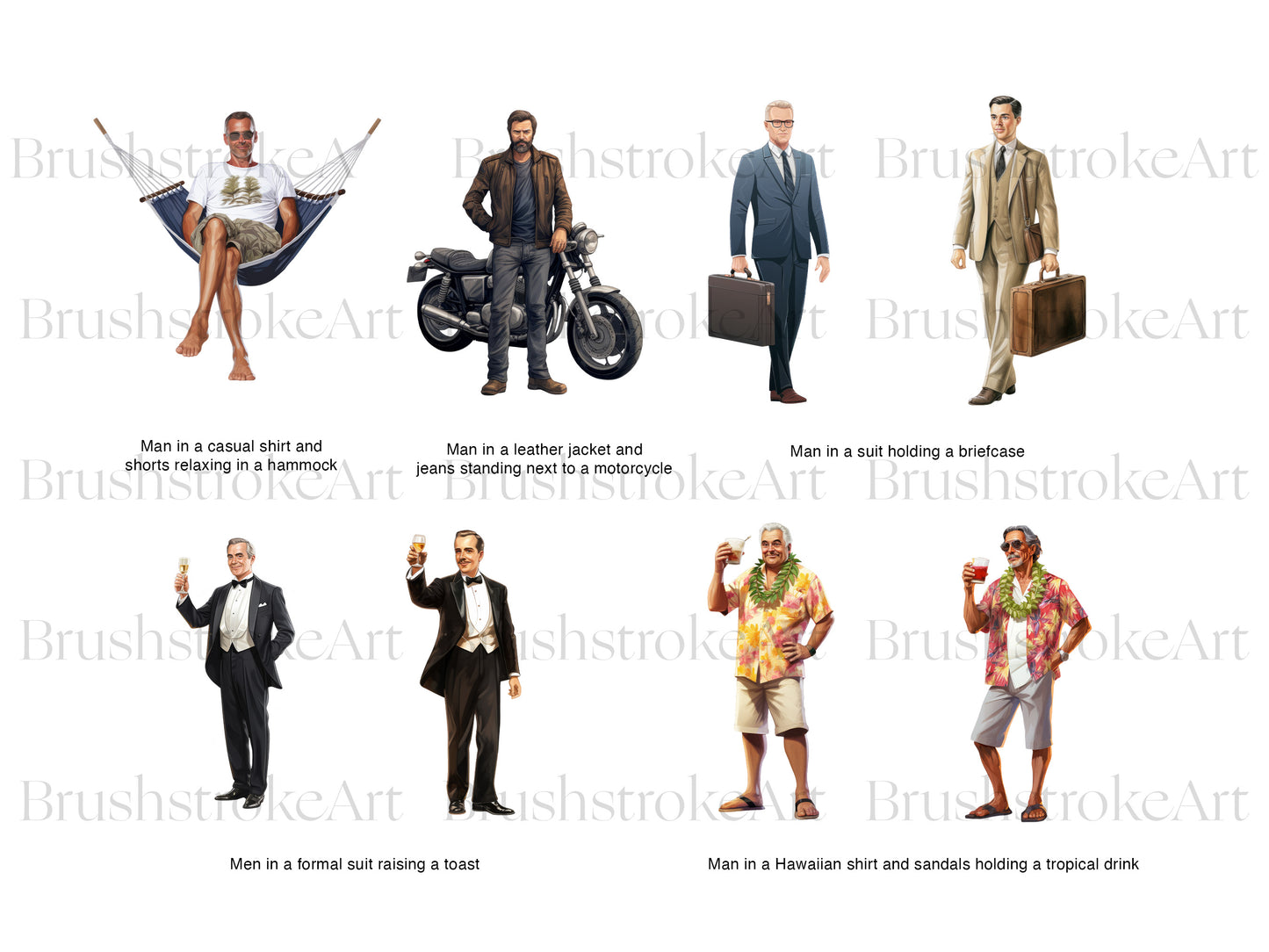 Beard Man Clipart