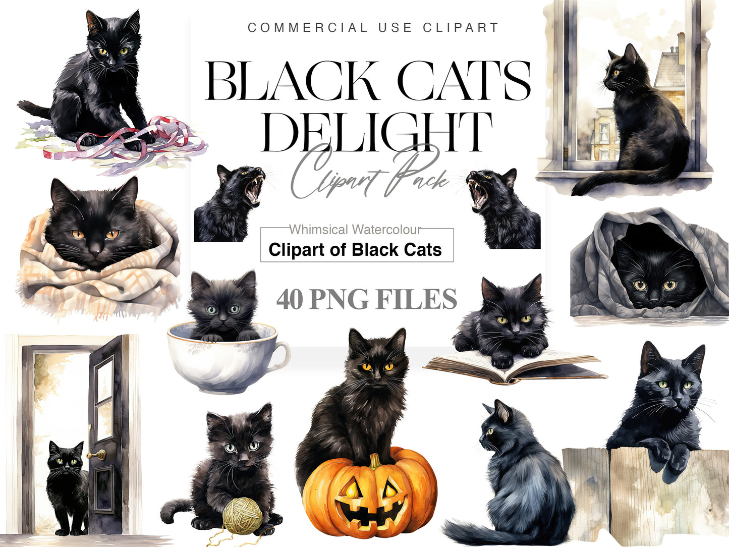 Black Cat Clipart