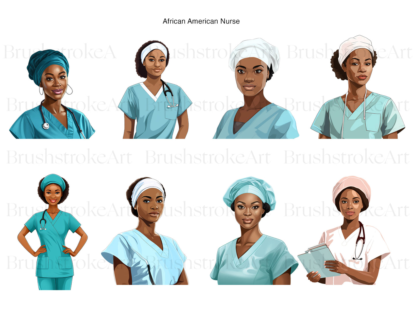 Black Nurse Clipart
