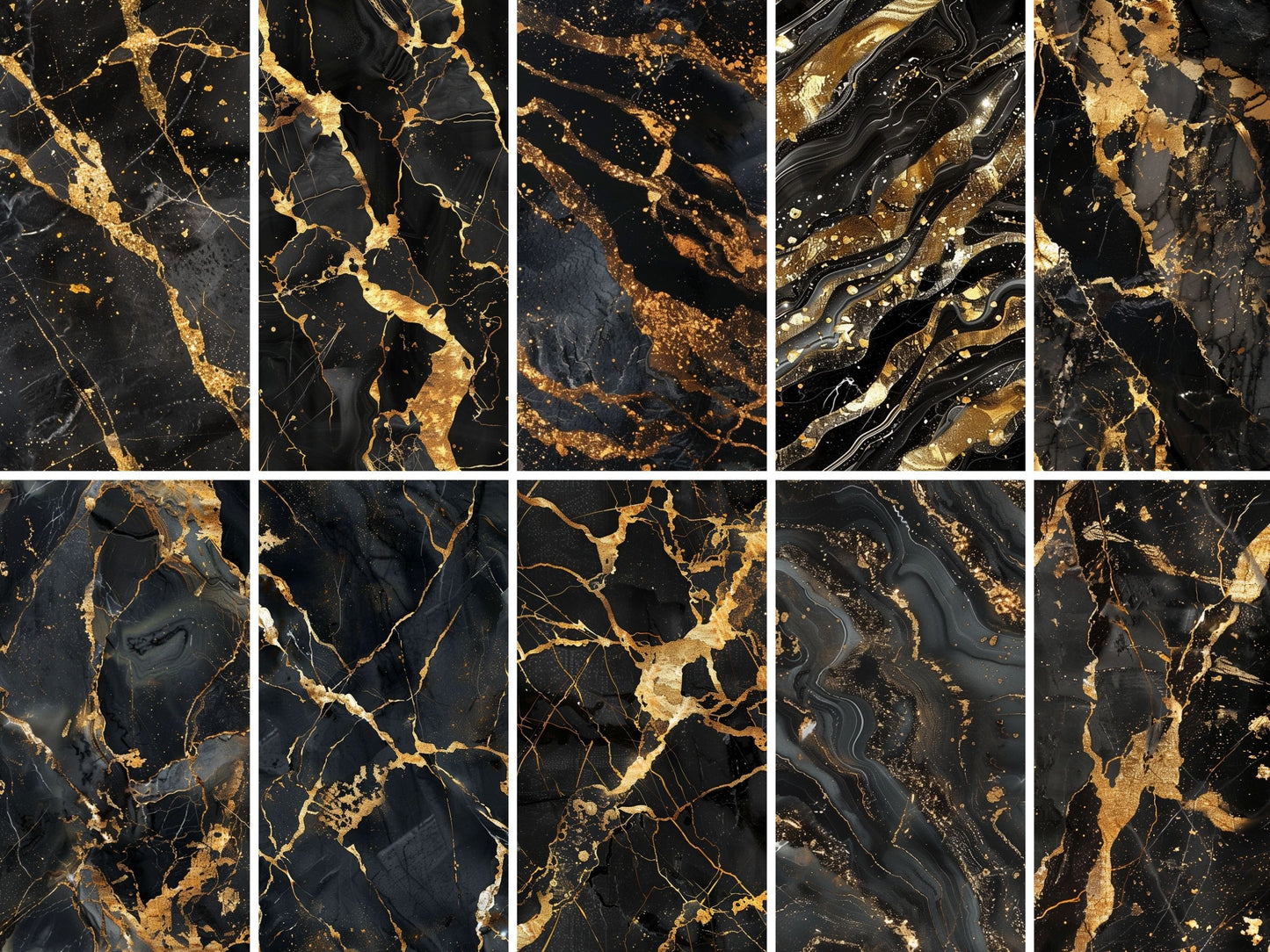 Black and gold marble texture
