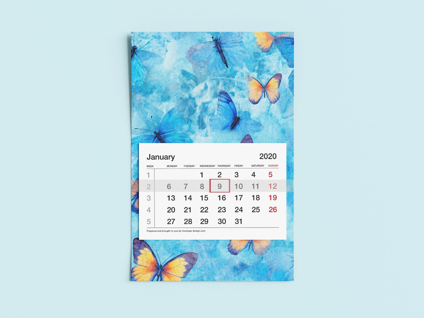 Blue background