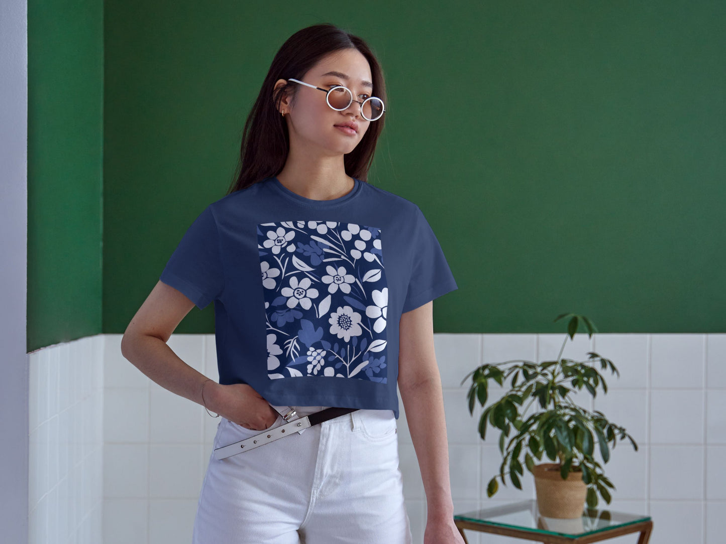Blue blossom decor