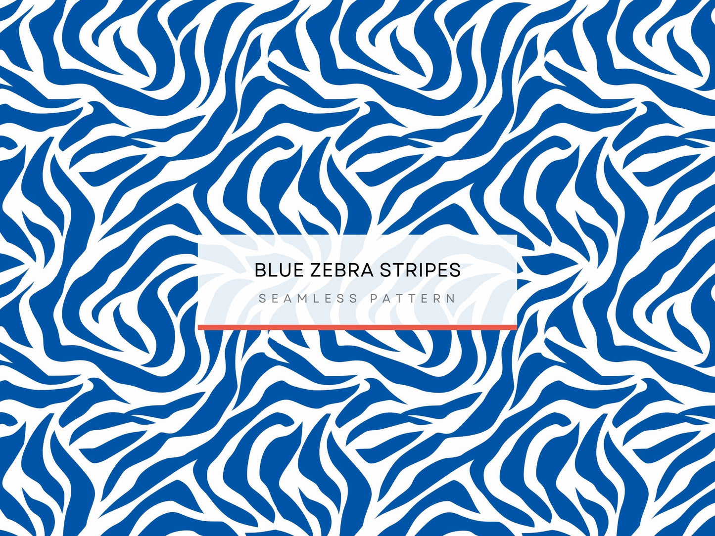 Blue zebra print pattern