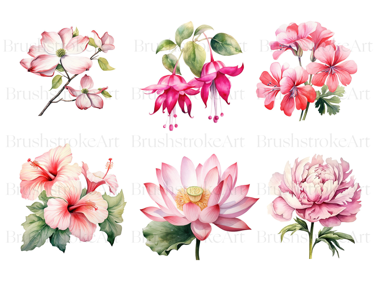 Boho Floral Clipart