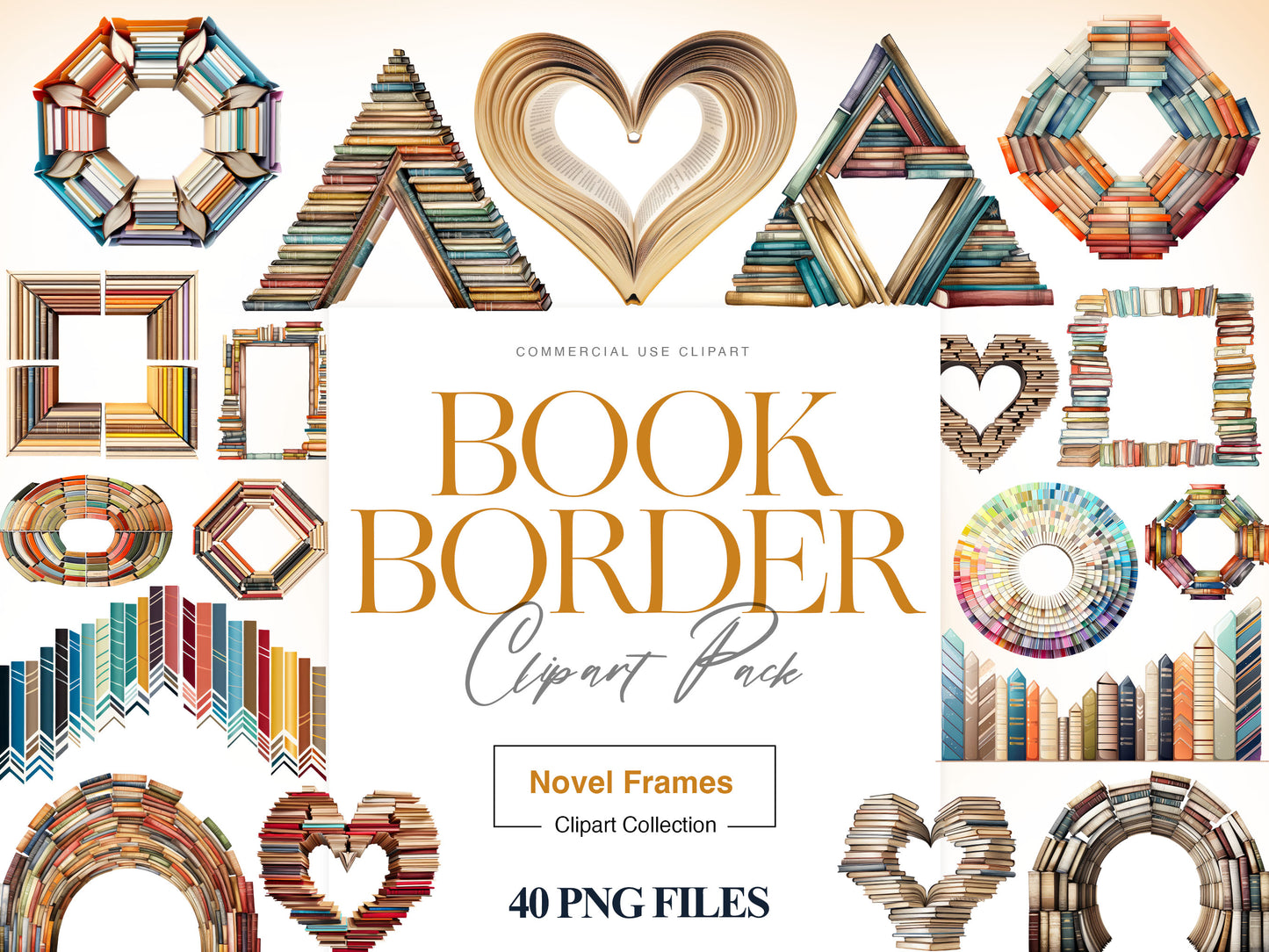 Book Border Clipart