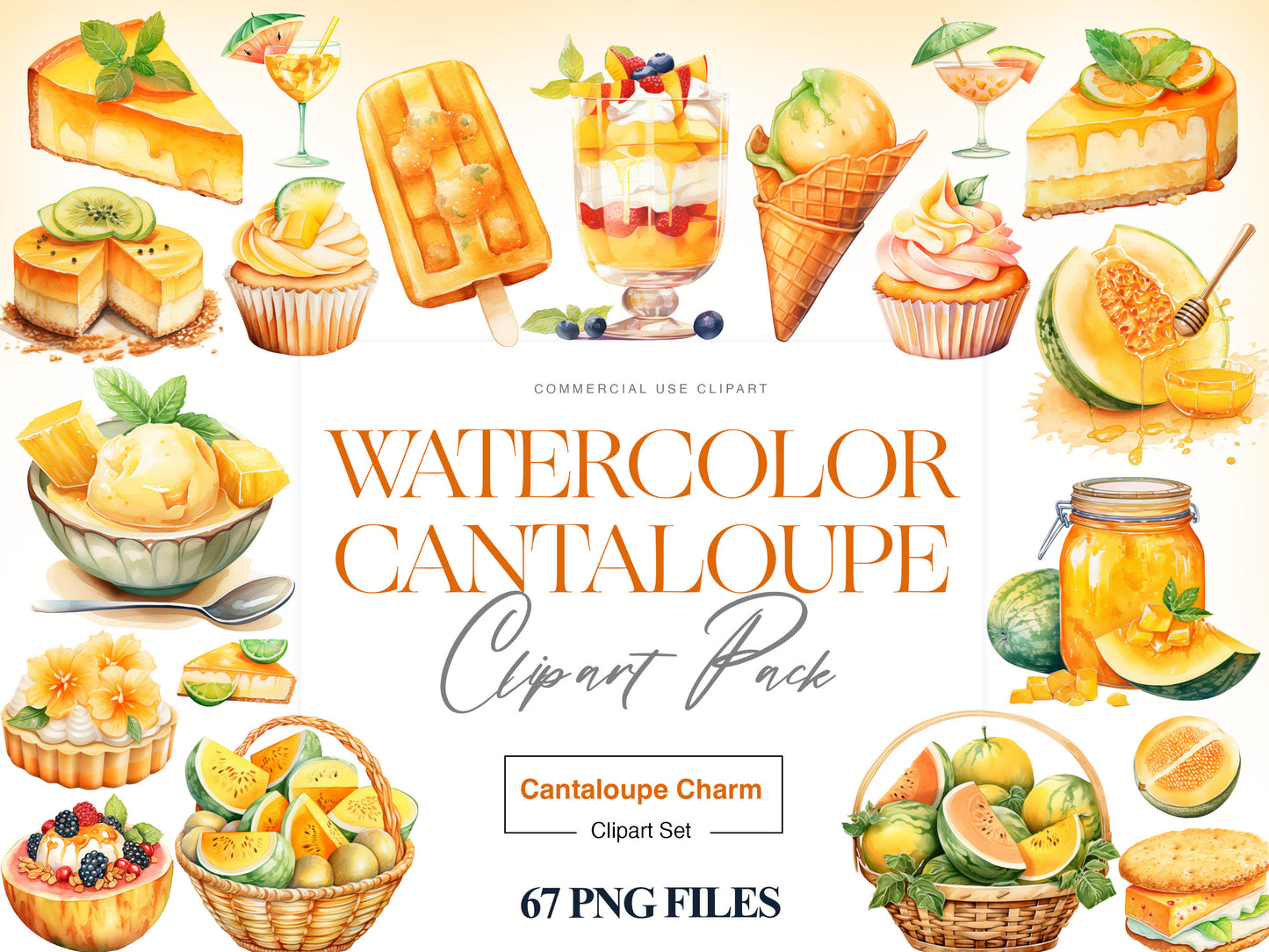 Cantaloupe Clipart