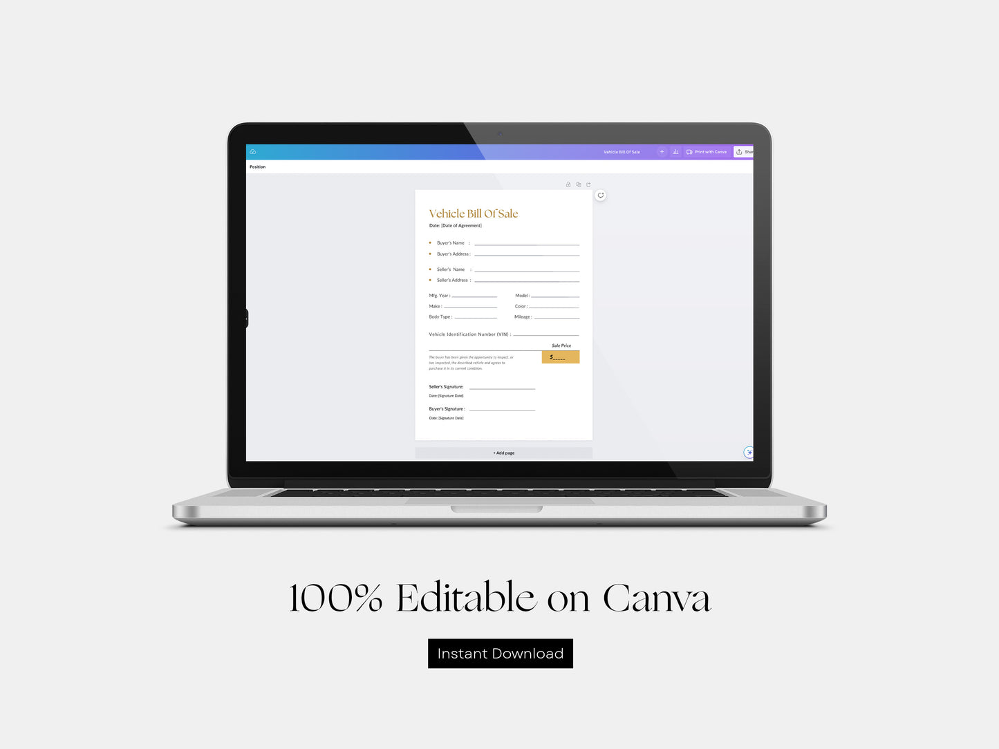 Car Sale Contract