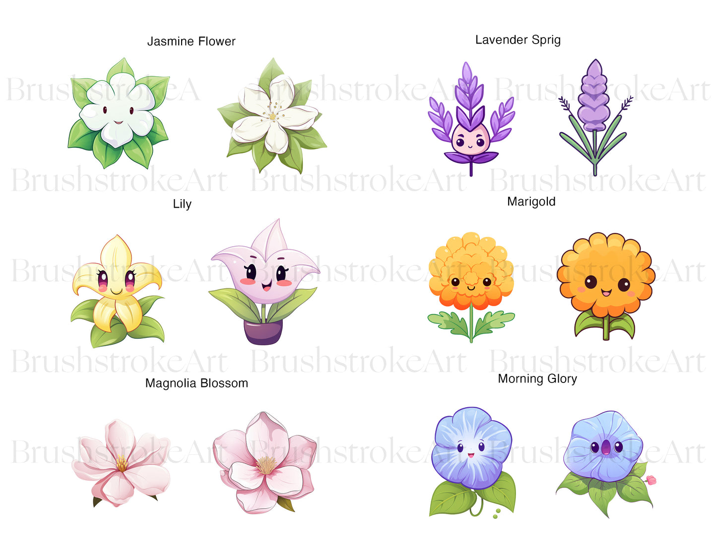 Chibi Flower Clipart