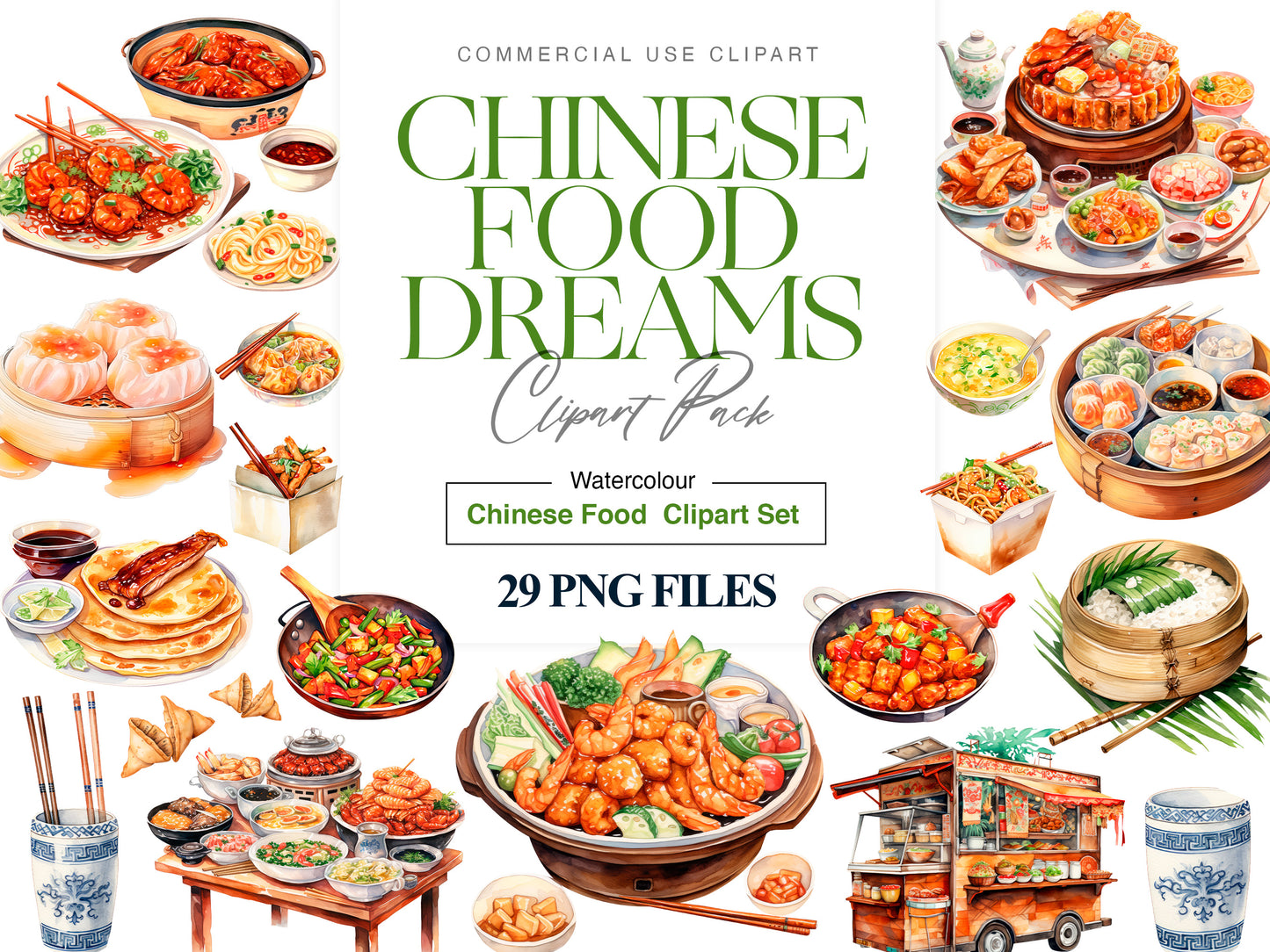 Chinese food clipart