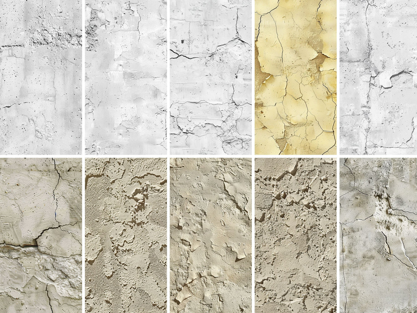 Cracked plaster