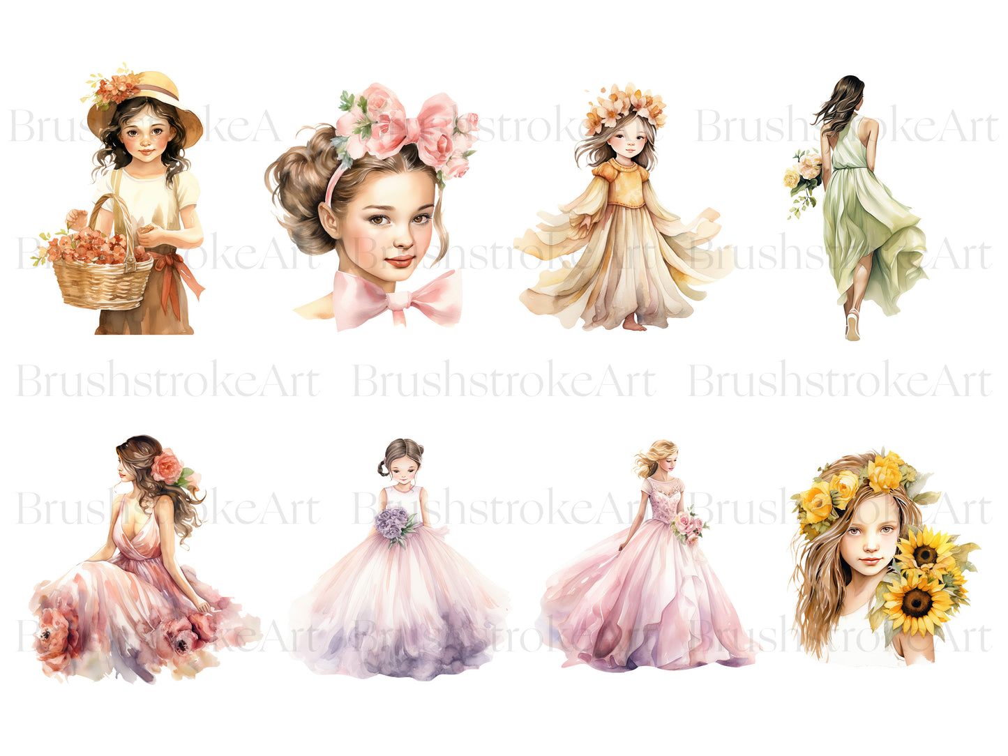 Cute Flower Girls