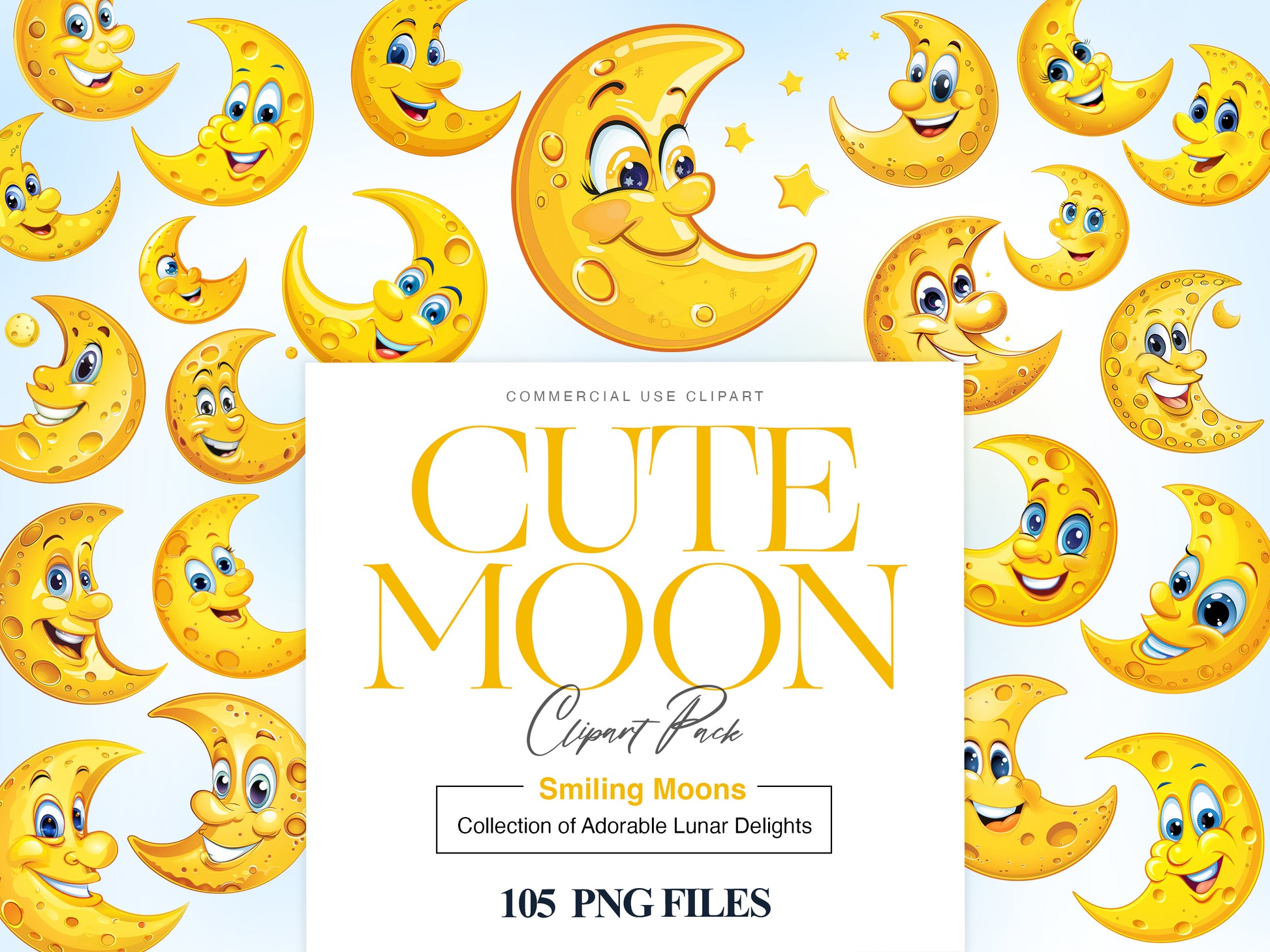 Cute Moon Clipart