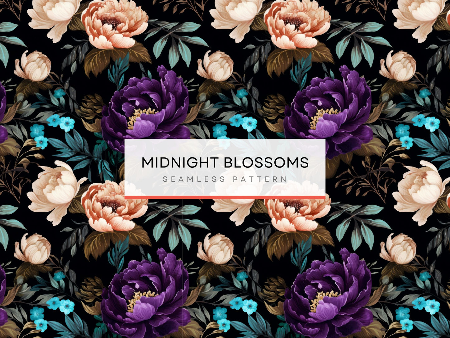 Dark botanical pattern