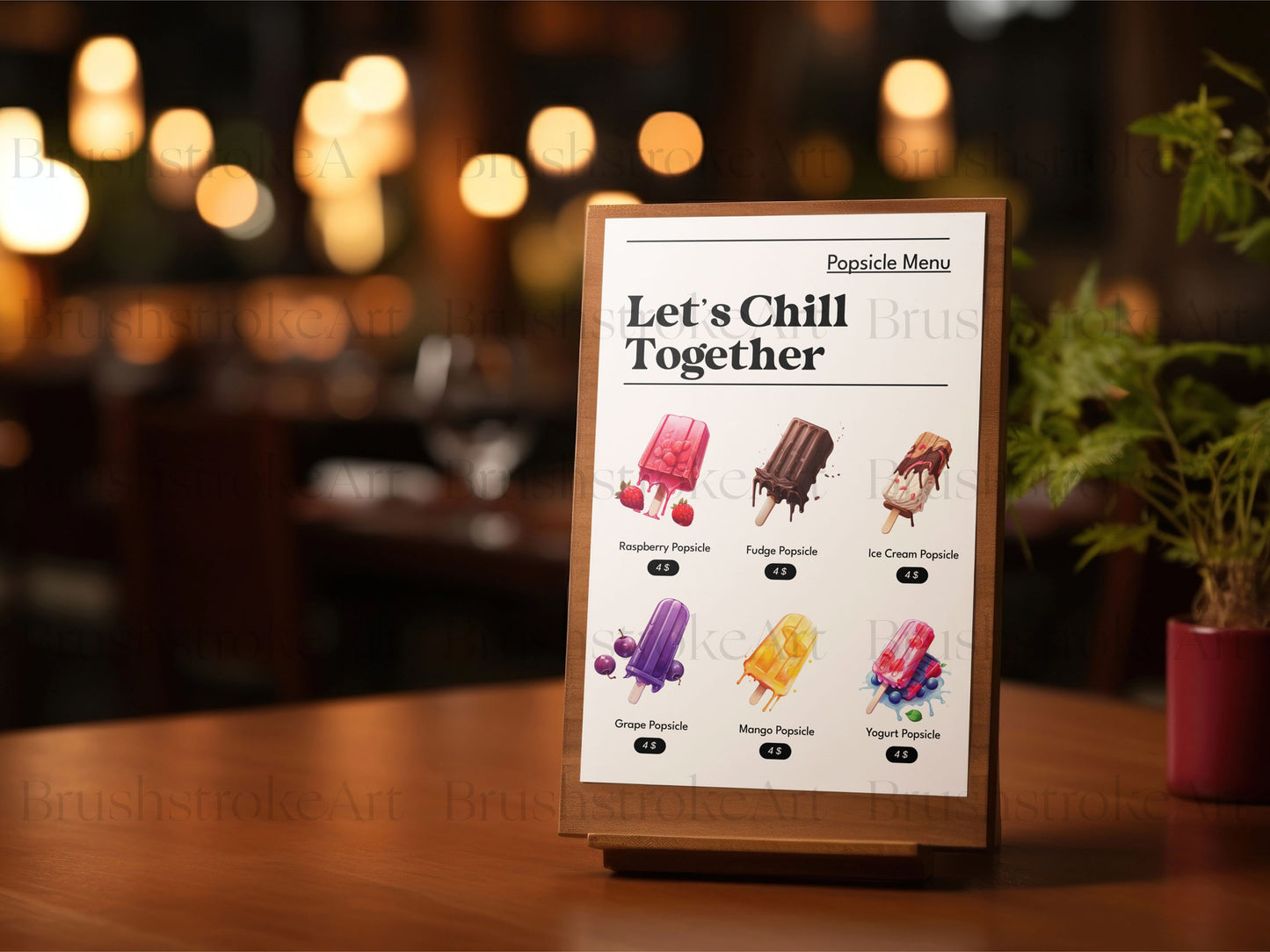 Dessert Menu