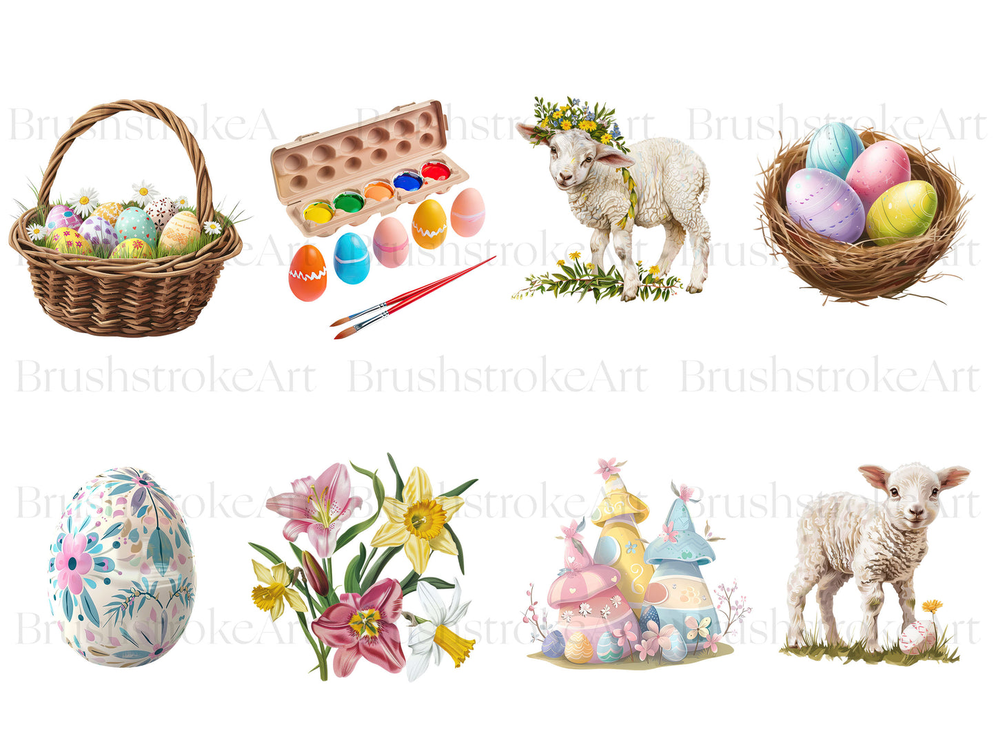 Easter Eggs Clipart