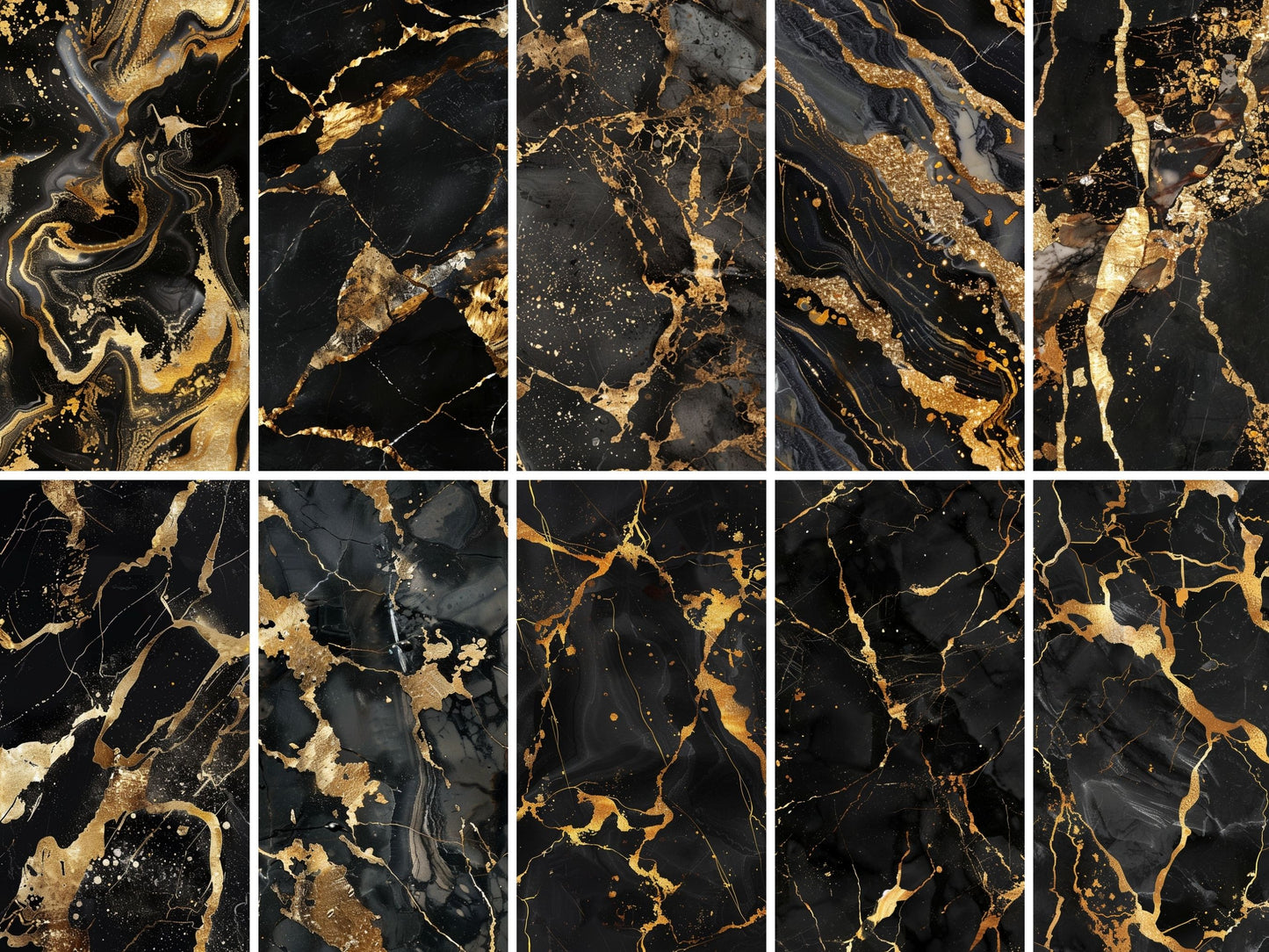 Elegant contrast marble