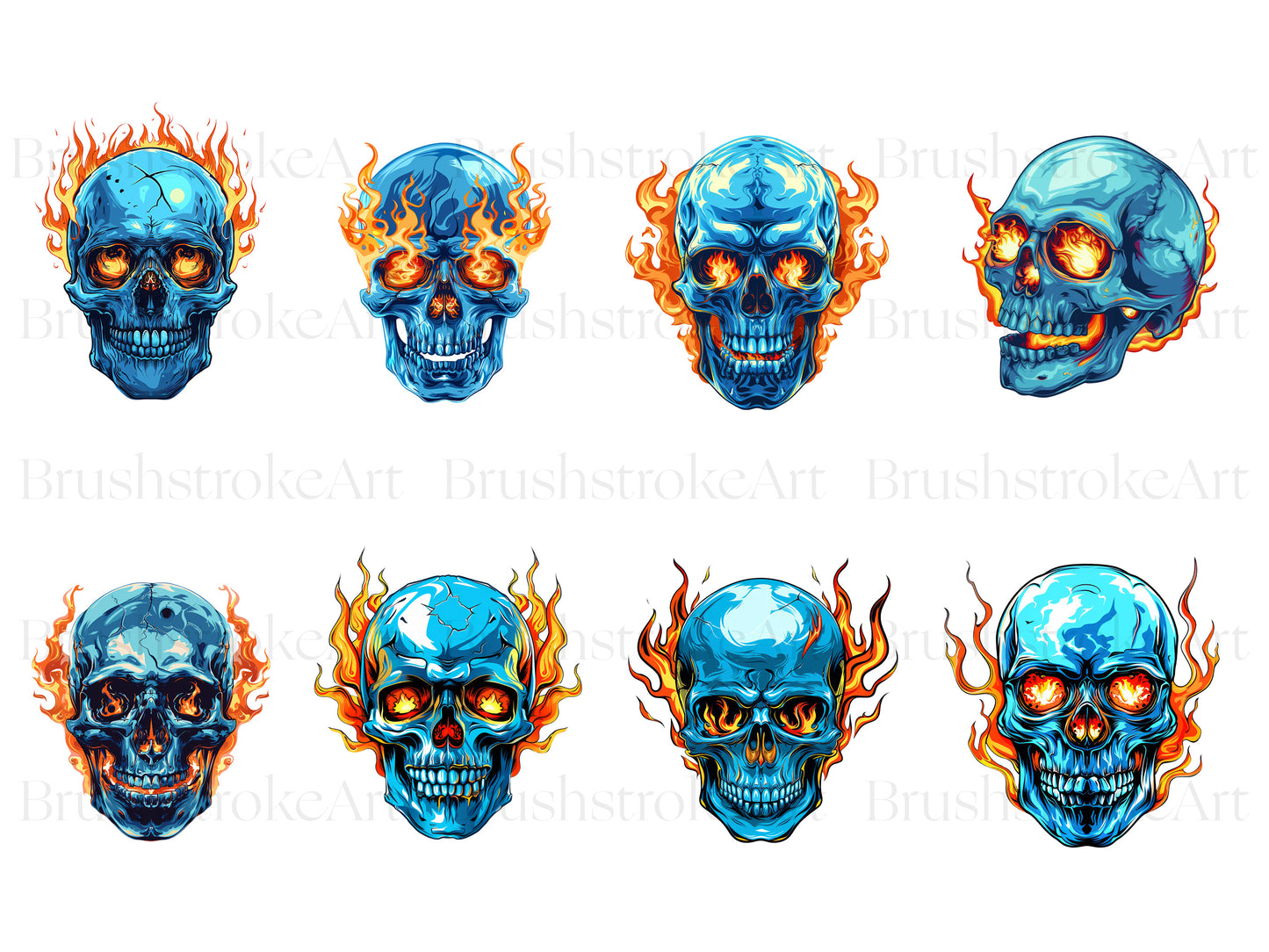 Fire Skull PNG