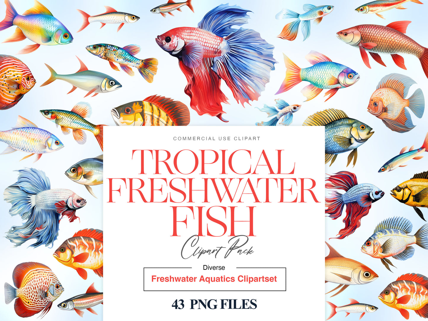 Tropical Fish Clipart, Guppies, Betta Fish, Pet Fish PNG