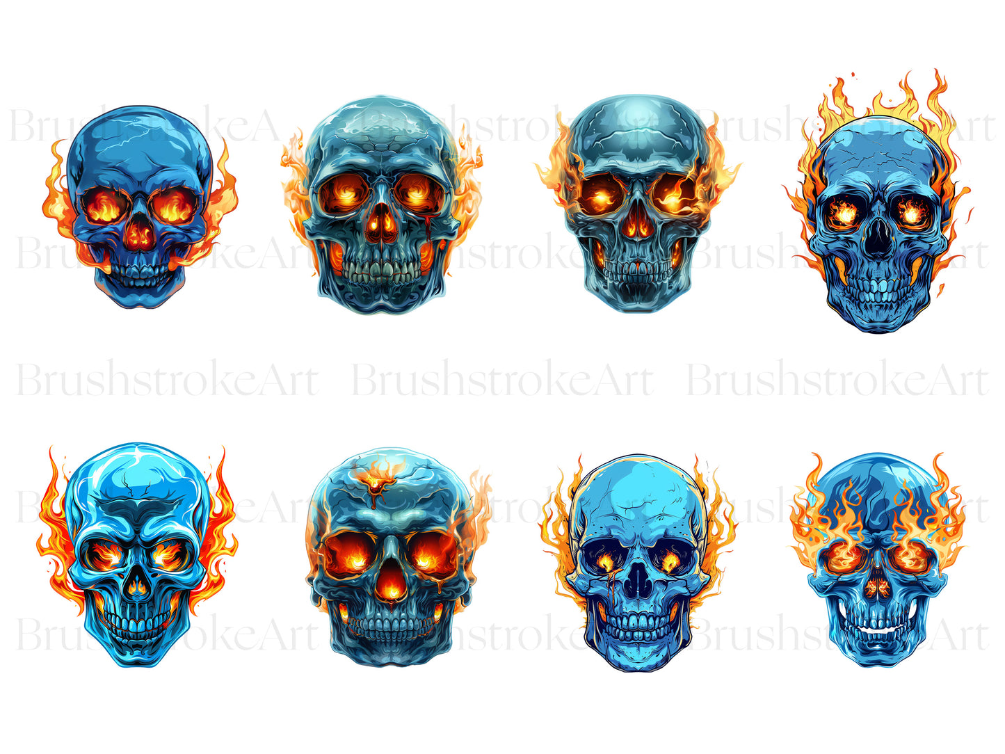 Flaming Skull