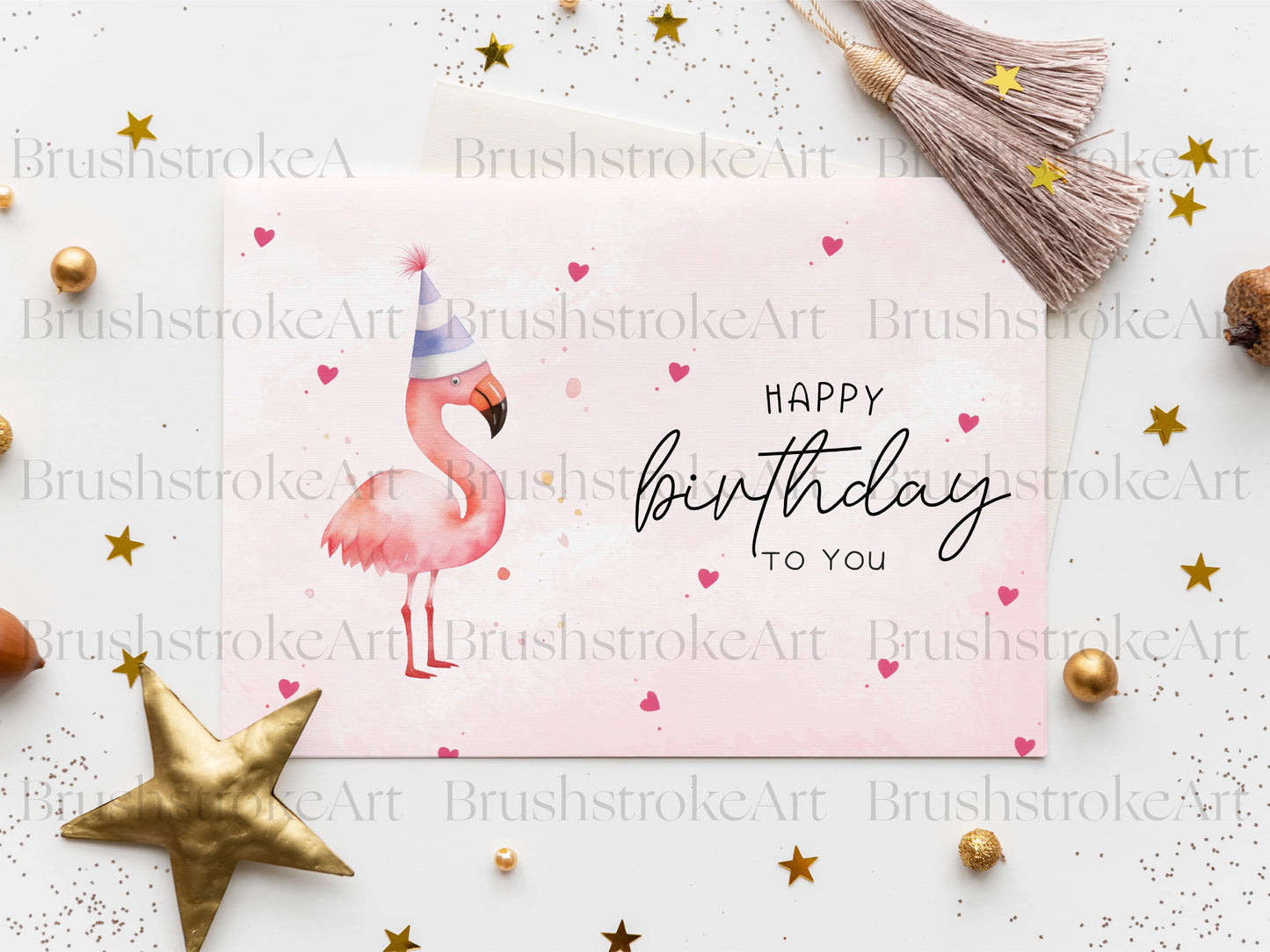 Flamingo Birthday Card