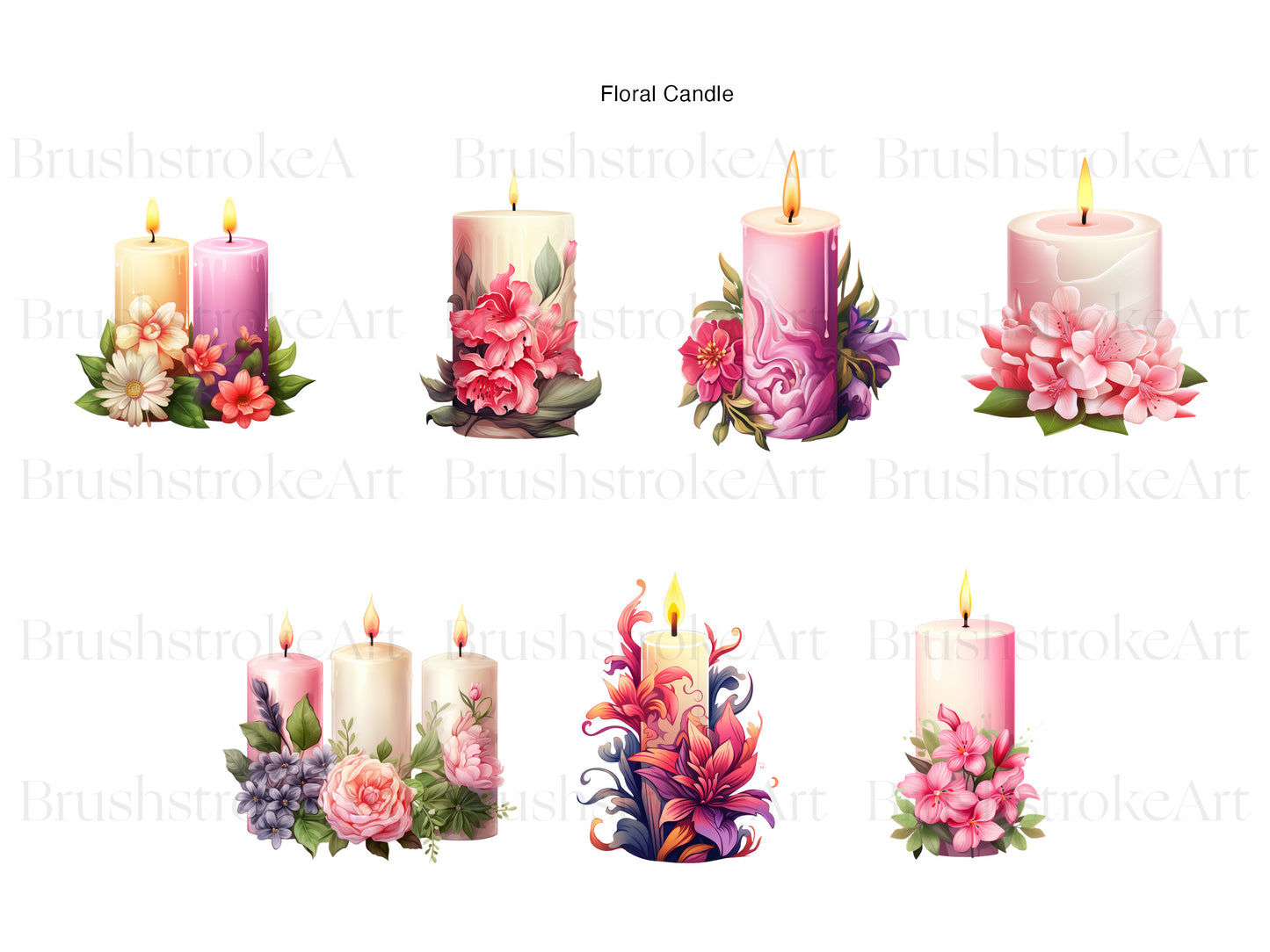 Floral Candle