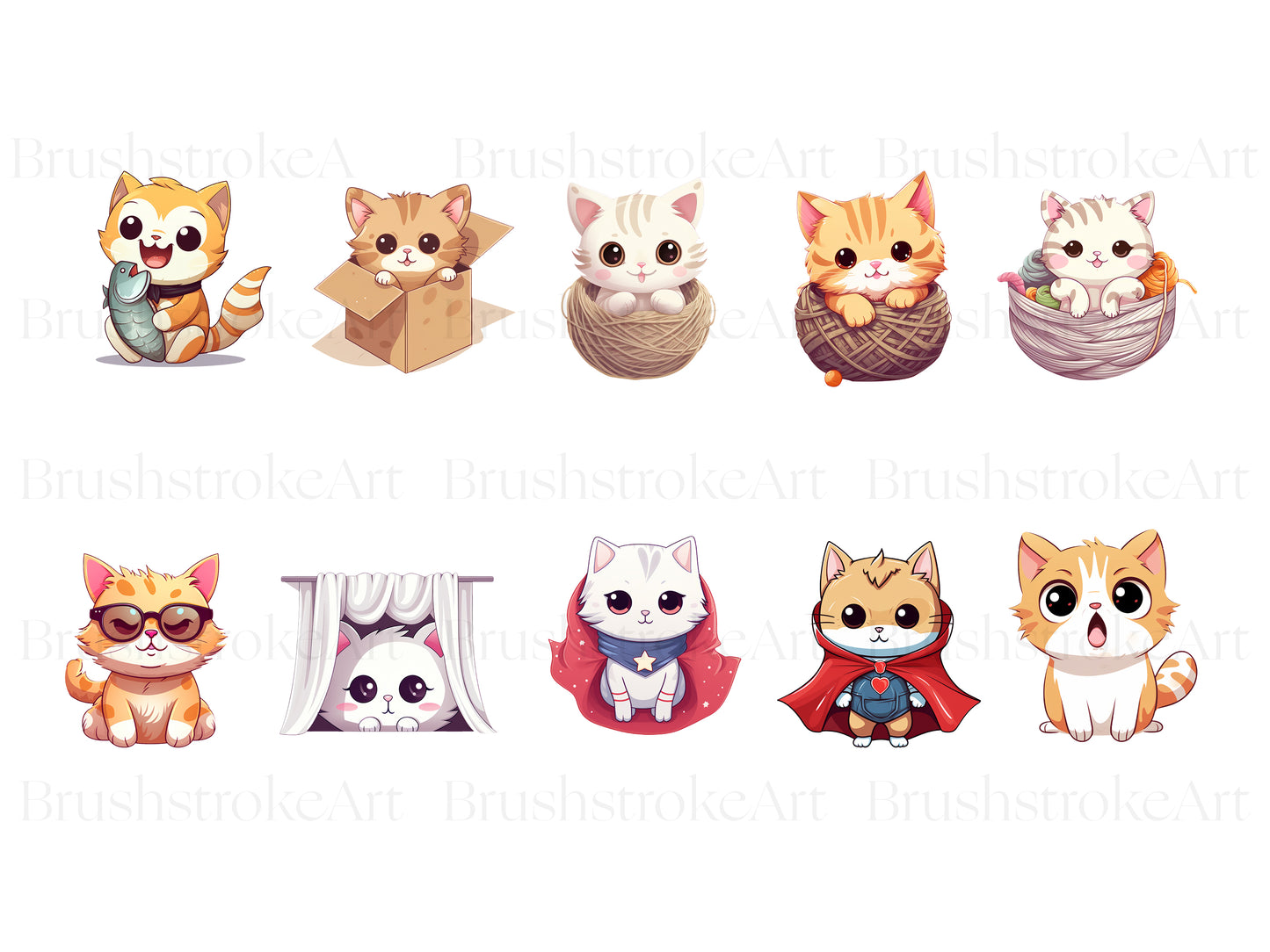 Funny Cats Clipart
