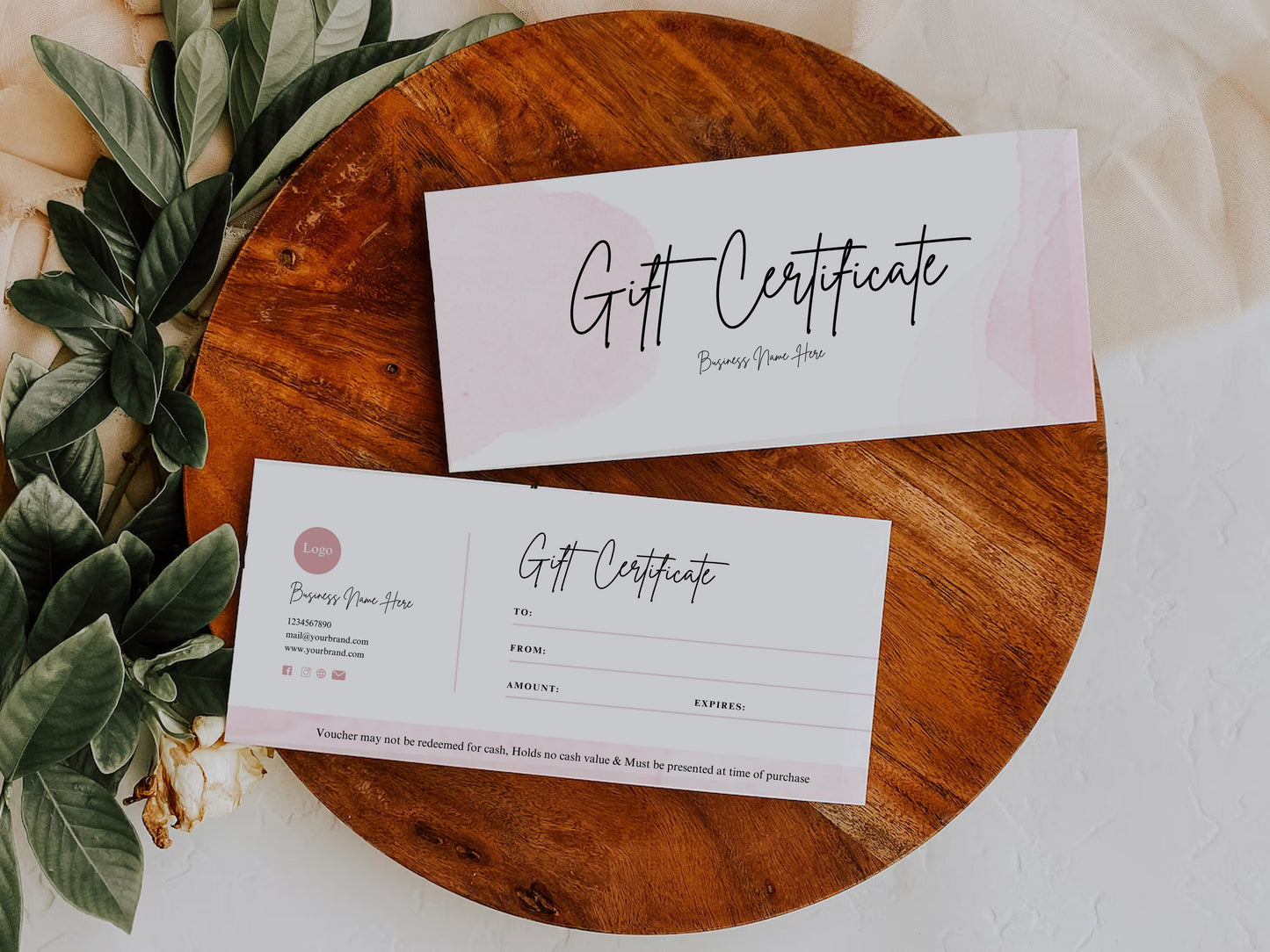 Gift Certificate Template