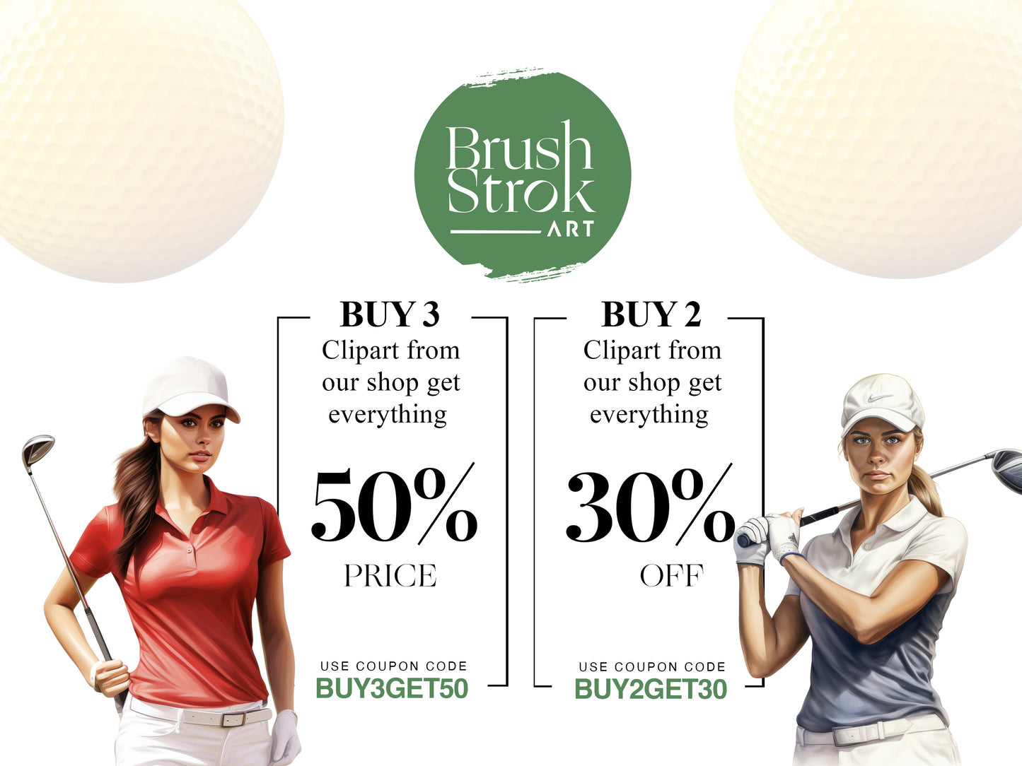 Golfing Clipart