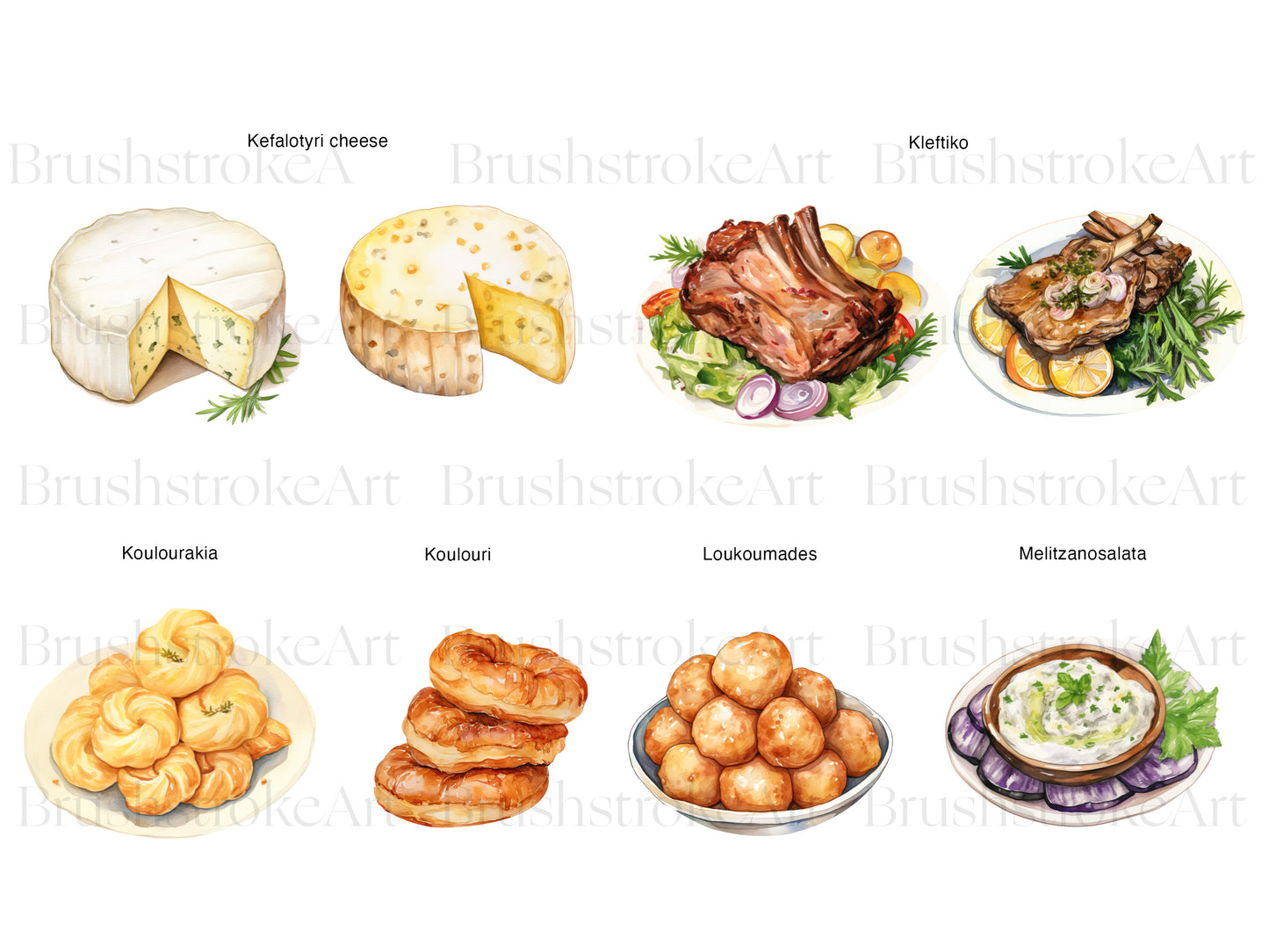 Greek Food Graphics