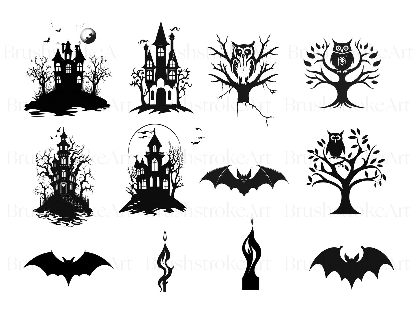 Halloween Line Art, Jack-o-lantern PNG, Halloween Doodles