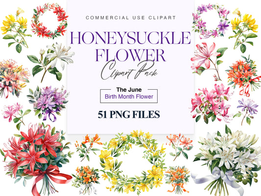 Honeysuckle clipart