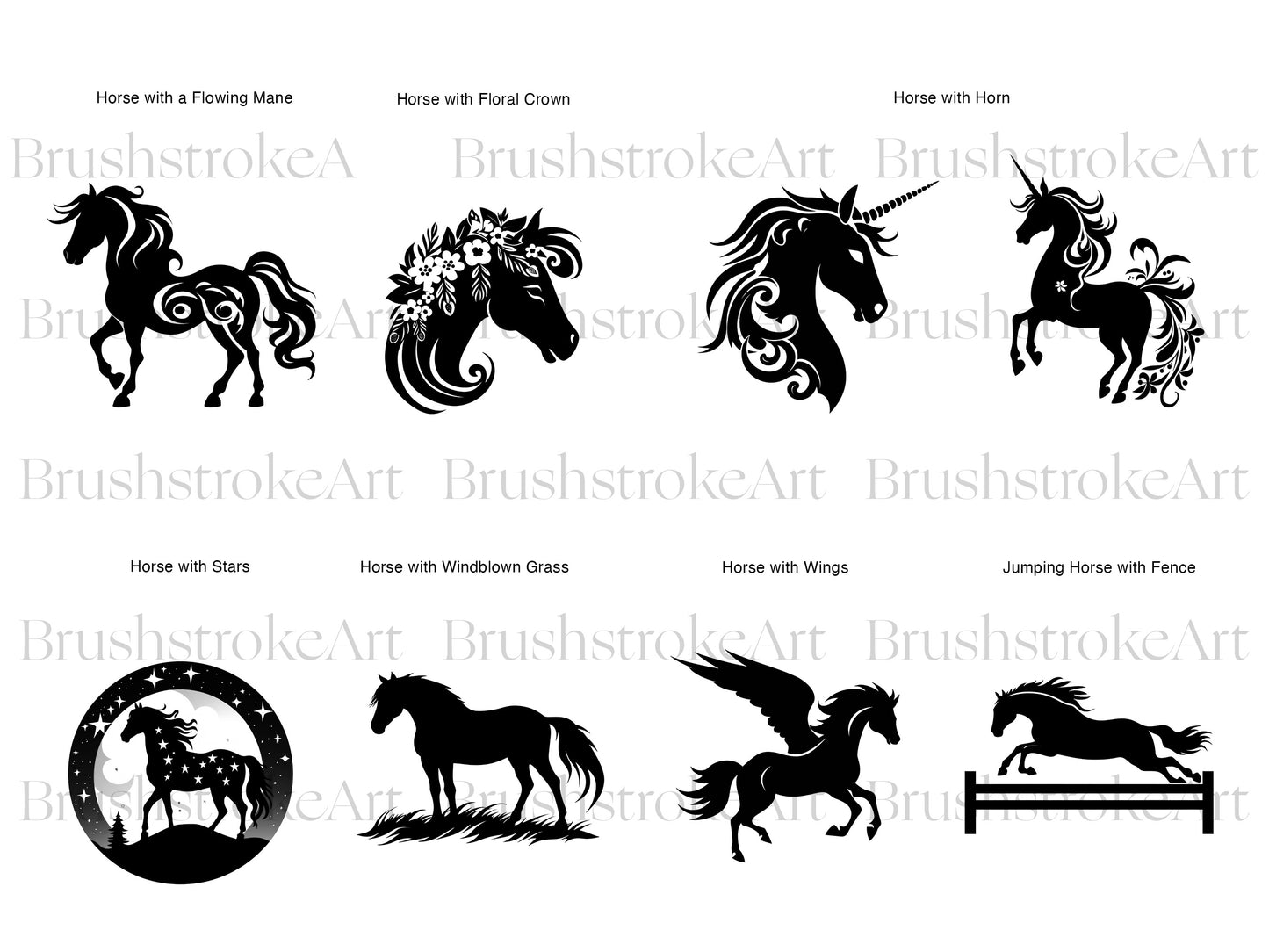 Horse Silhouette Clipart, Rodeo, Horse PNG, Running Horse
