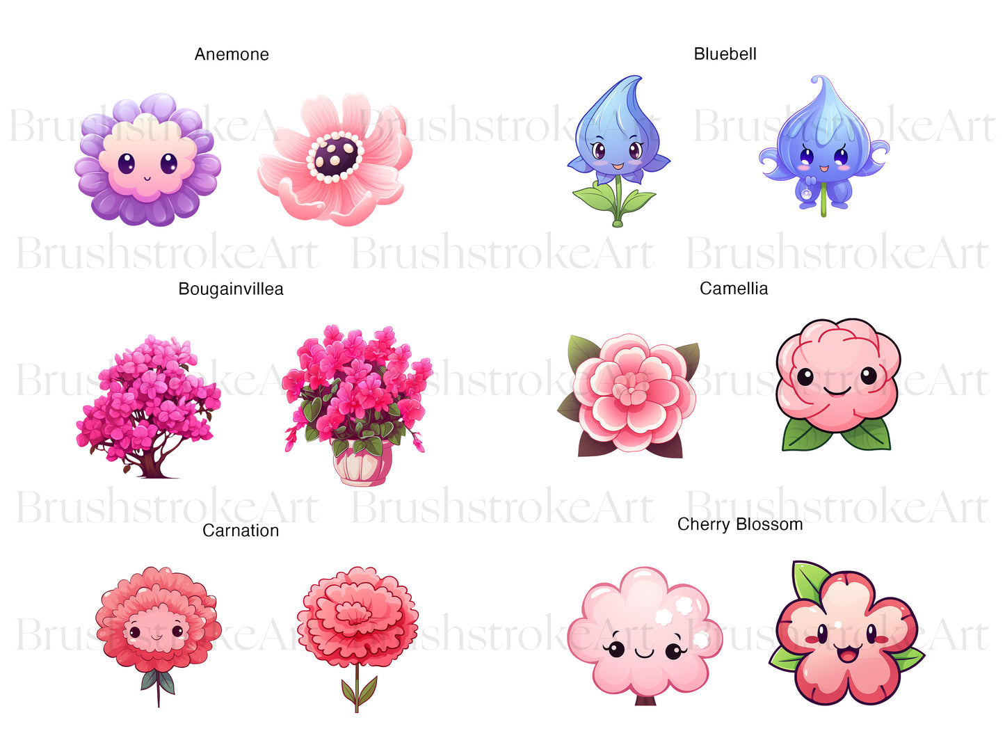 Kawaii Flower PNG