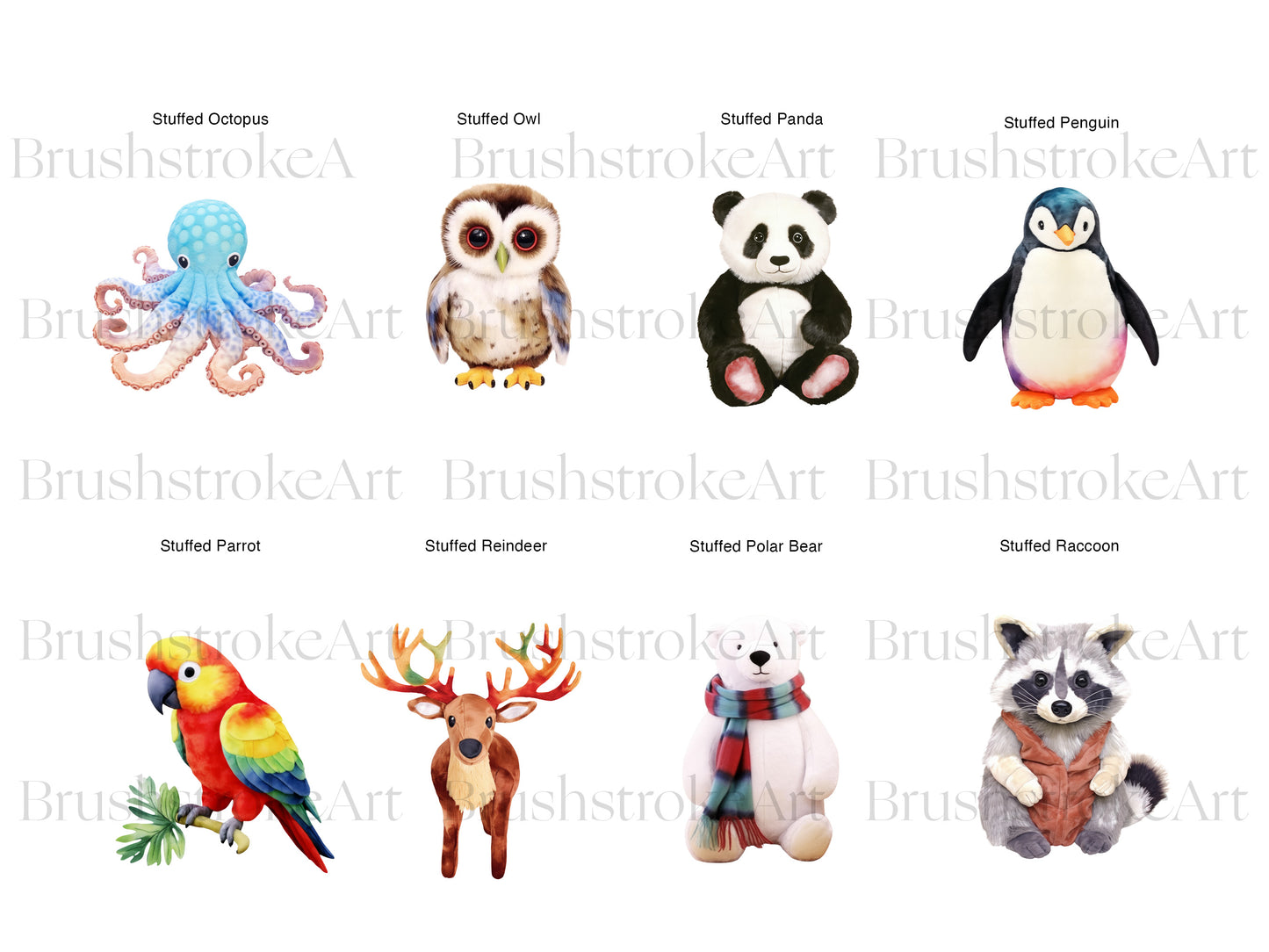 Knitted Animals PNG