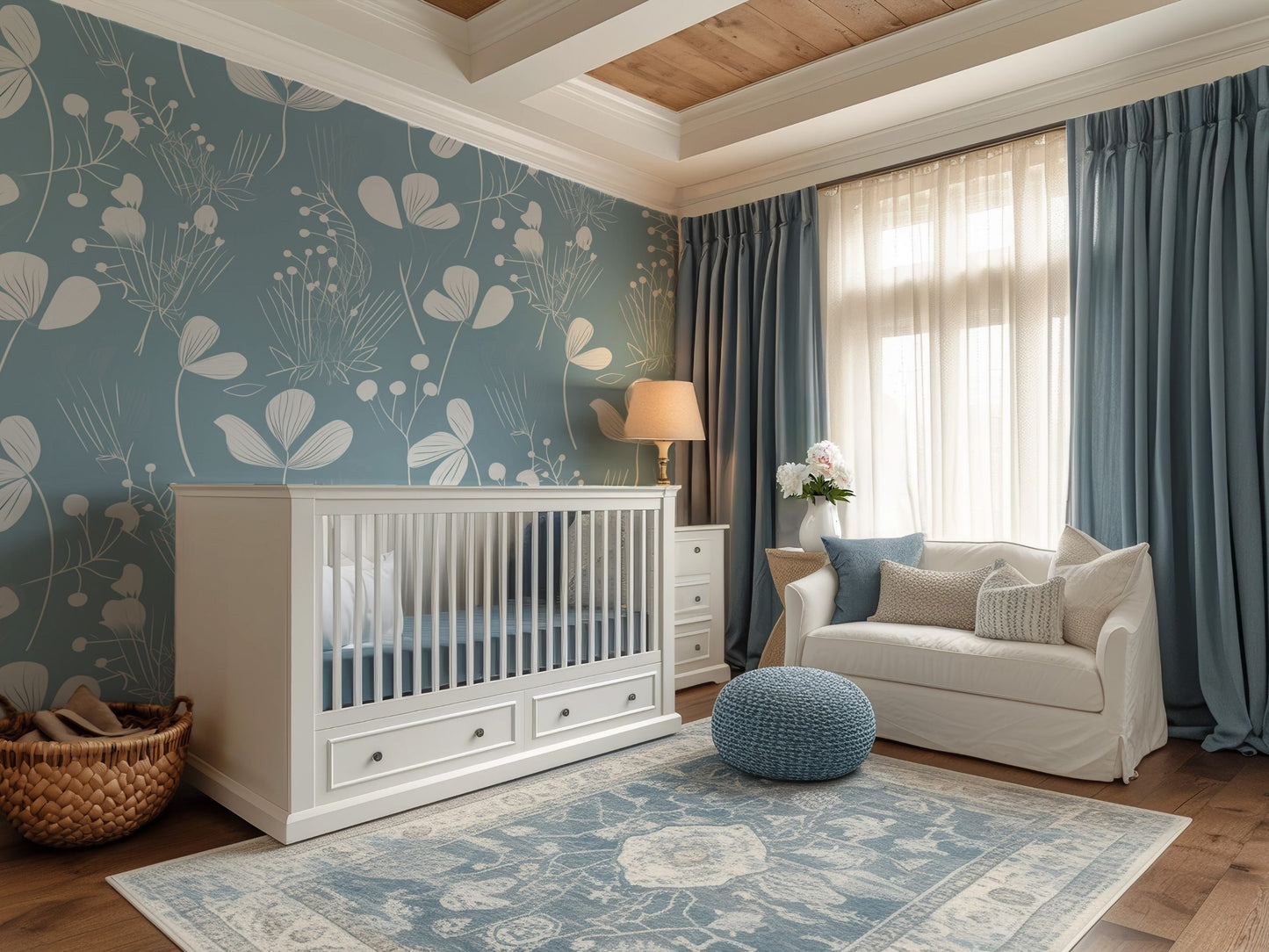 Light Blue and Gray Botanicals