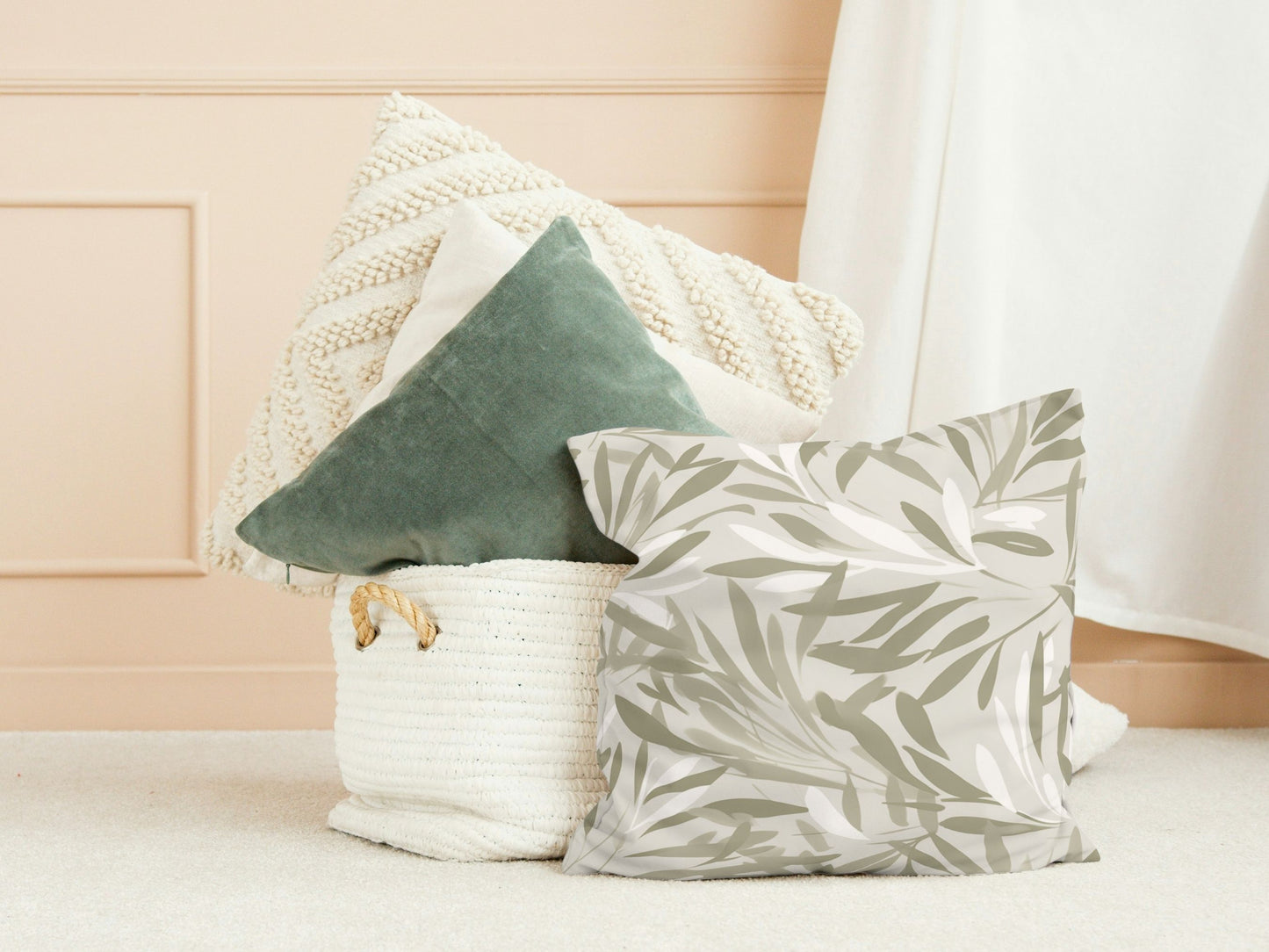 Light beige leaves