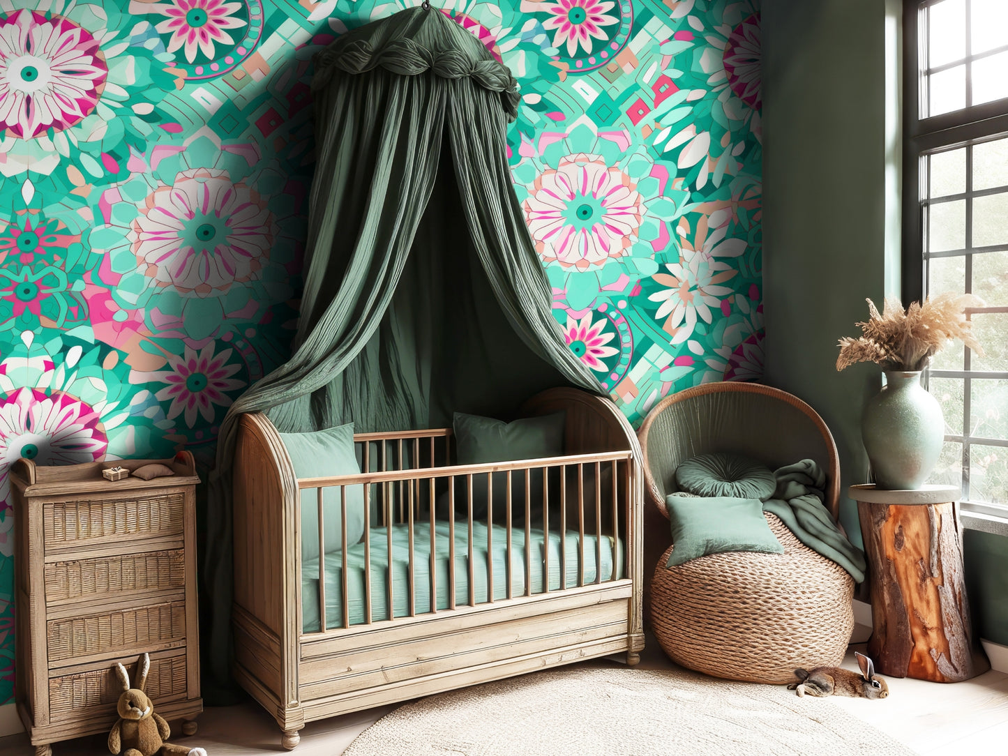 Light teal pattern