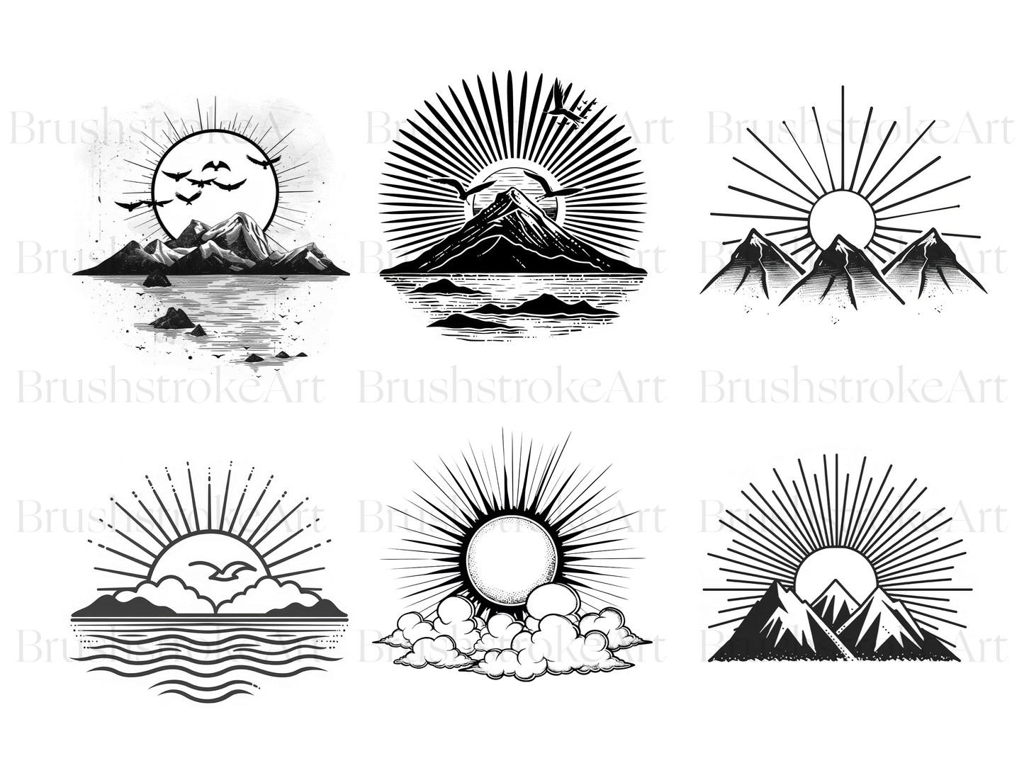 Line Art Sun
