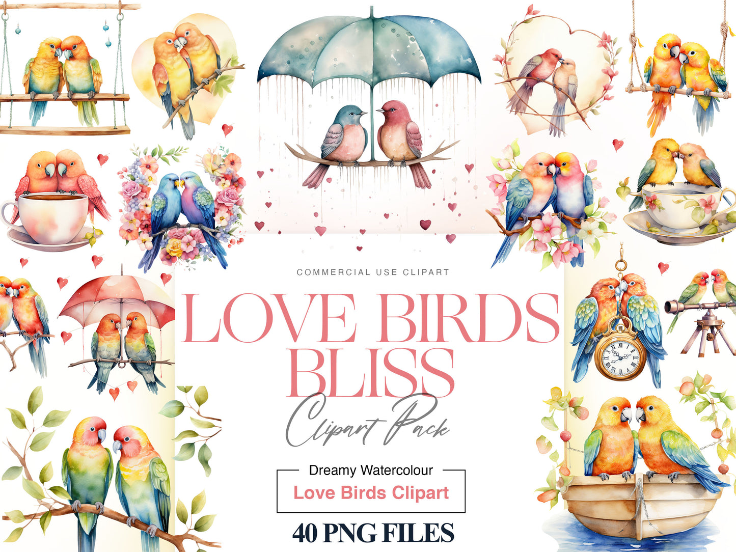 Love birds Clipart