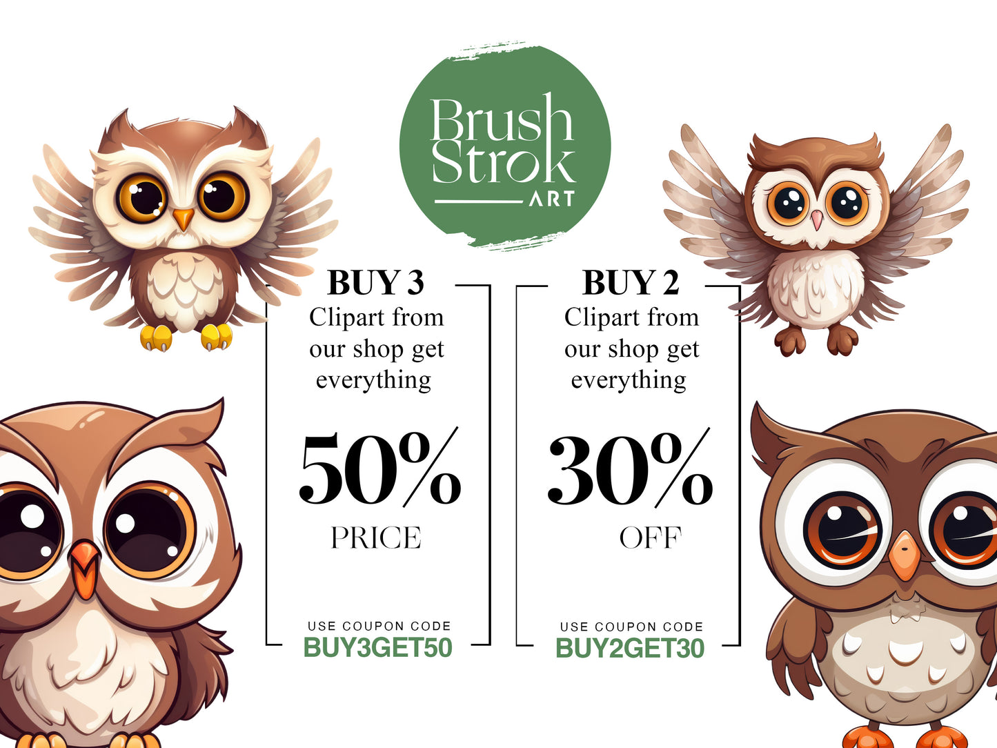 Owl Big Eyes Clipart