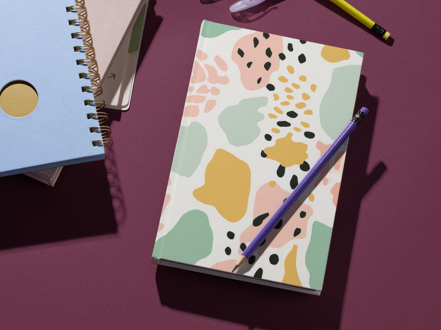 Pastel leopard print pattern