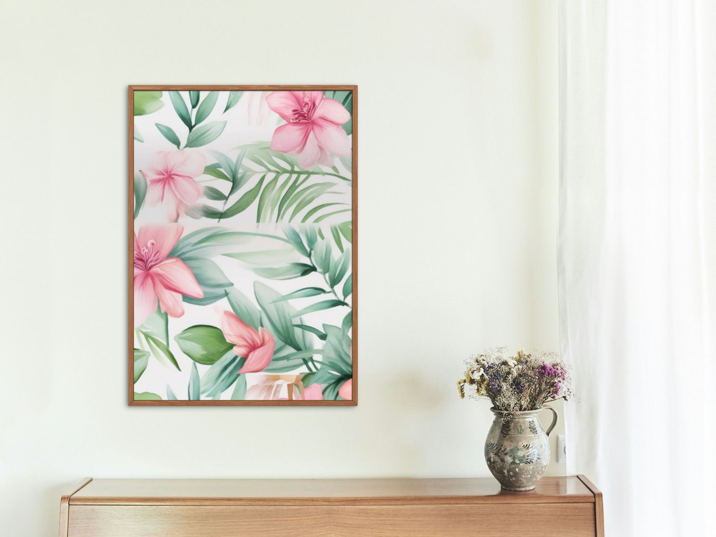 Pink lotus pattern