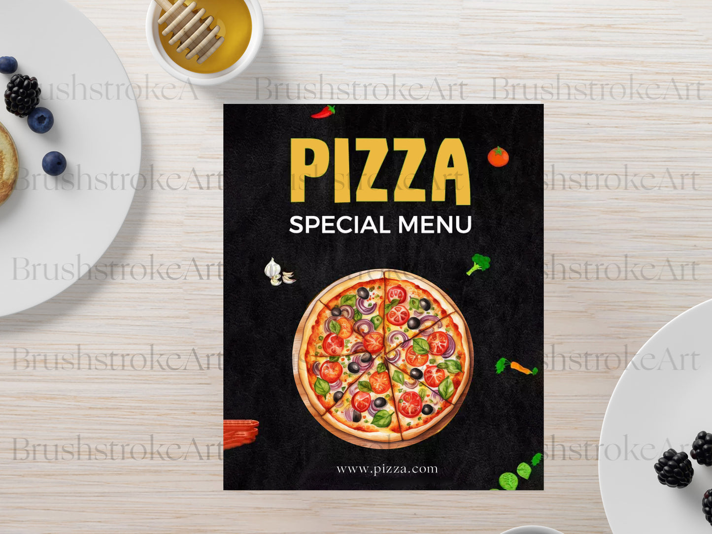 Pizza Menu Clipart
