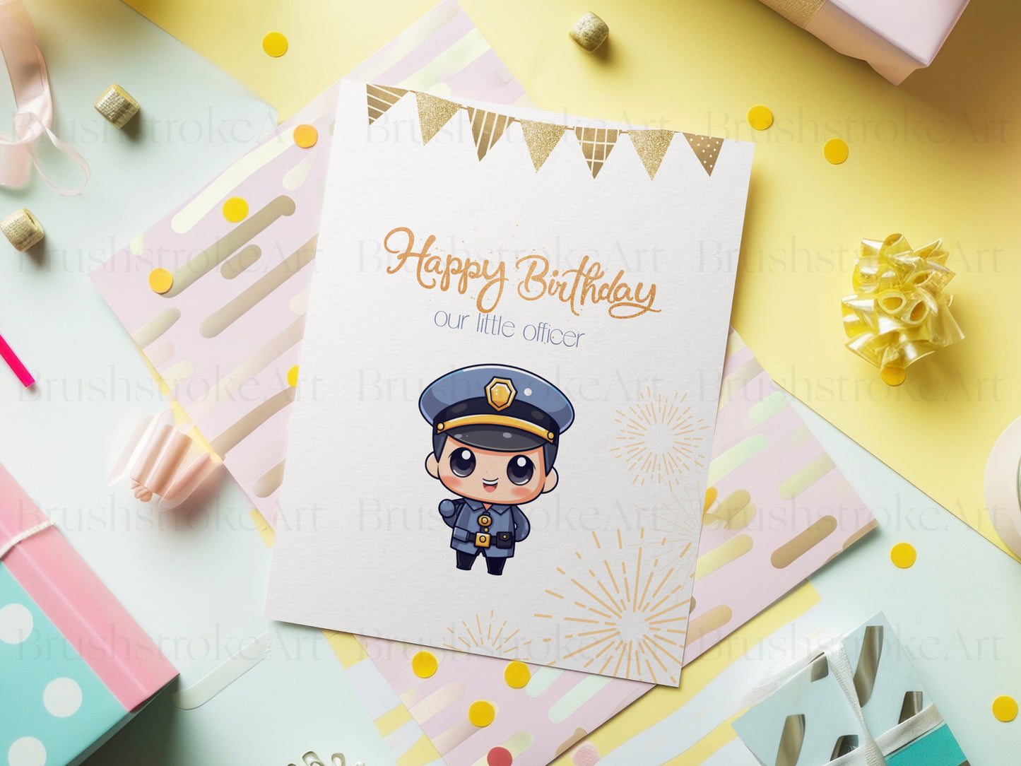 Police Birthday Card