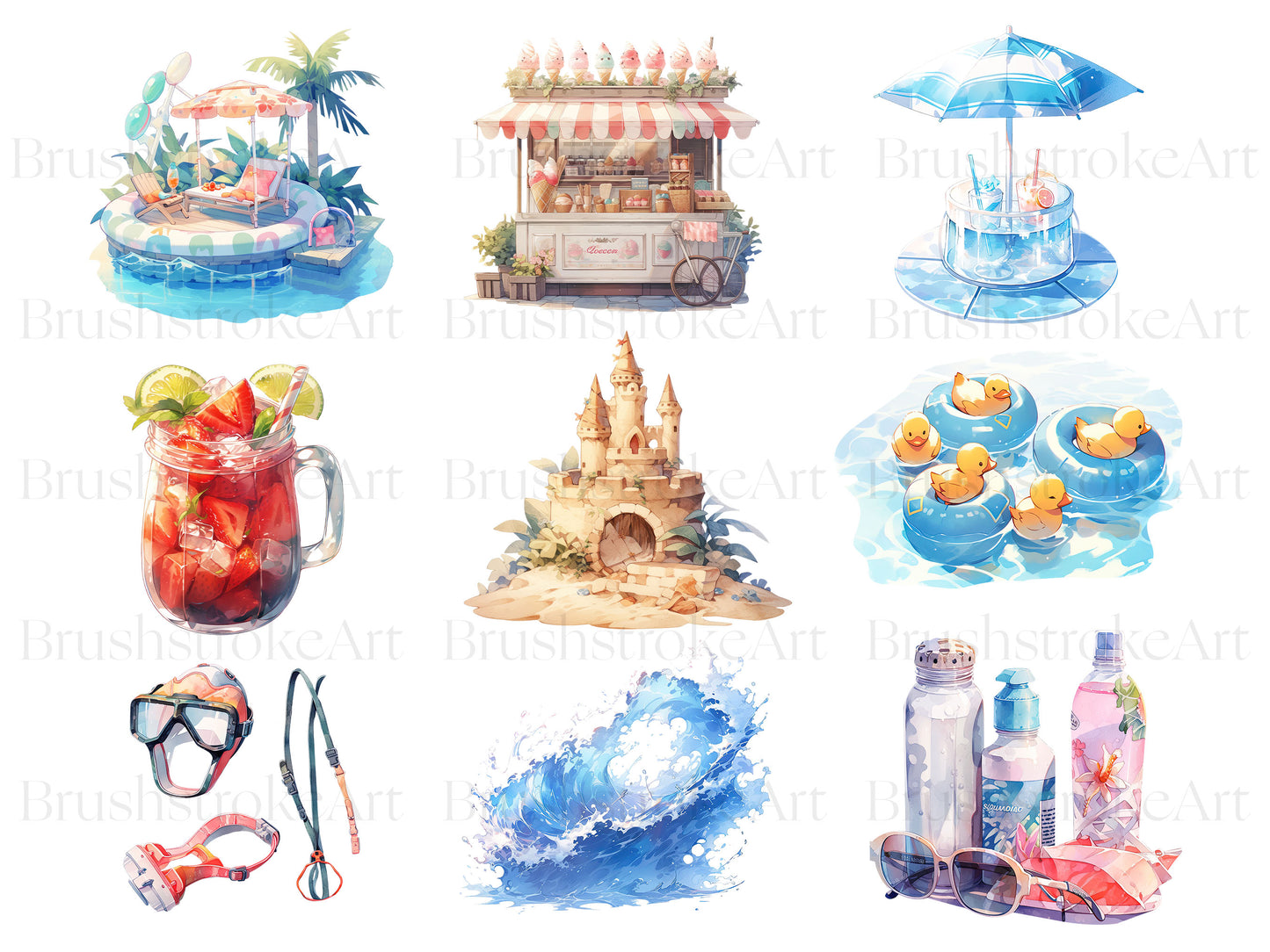 Pool Party Clipart