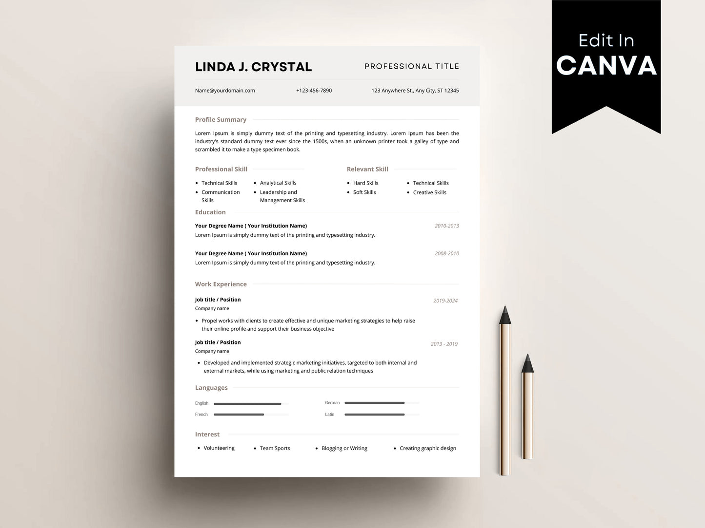 Professional Resume