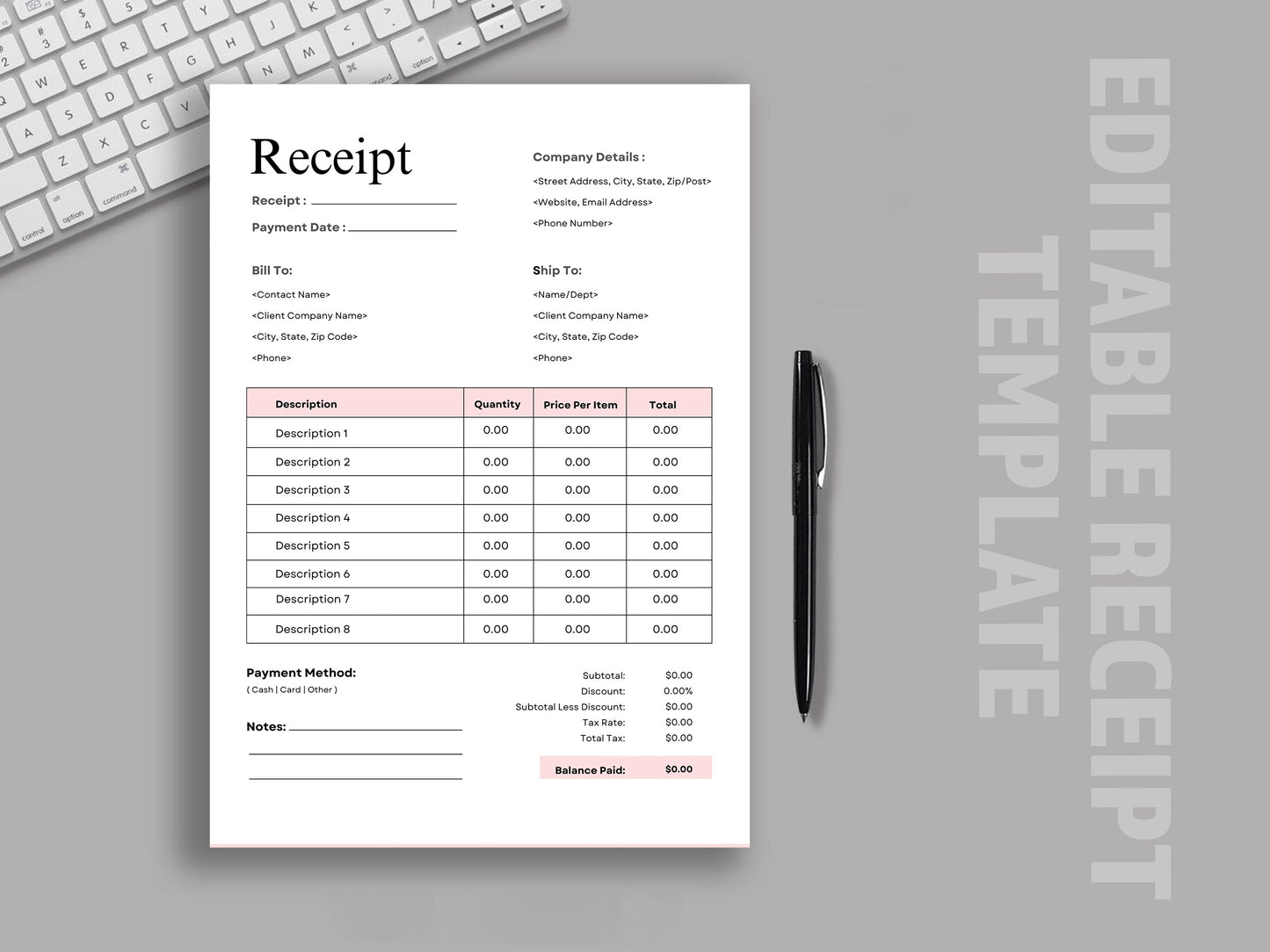 Receipt Template